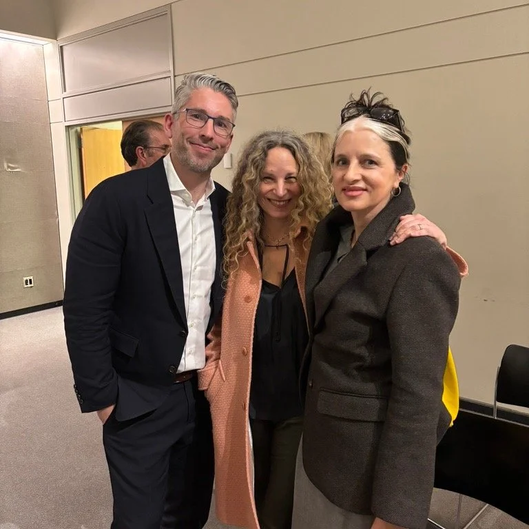 Lance Richardson with Katie Roiphe and Larissa Macfarquhar at the Leon Levy Center for Biography, Oct 23, when Richardson discussed True Nature, his biography of Peter Matthiessen, with Philip Gourevitch