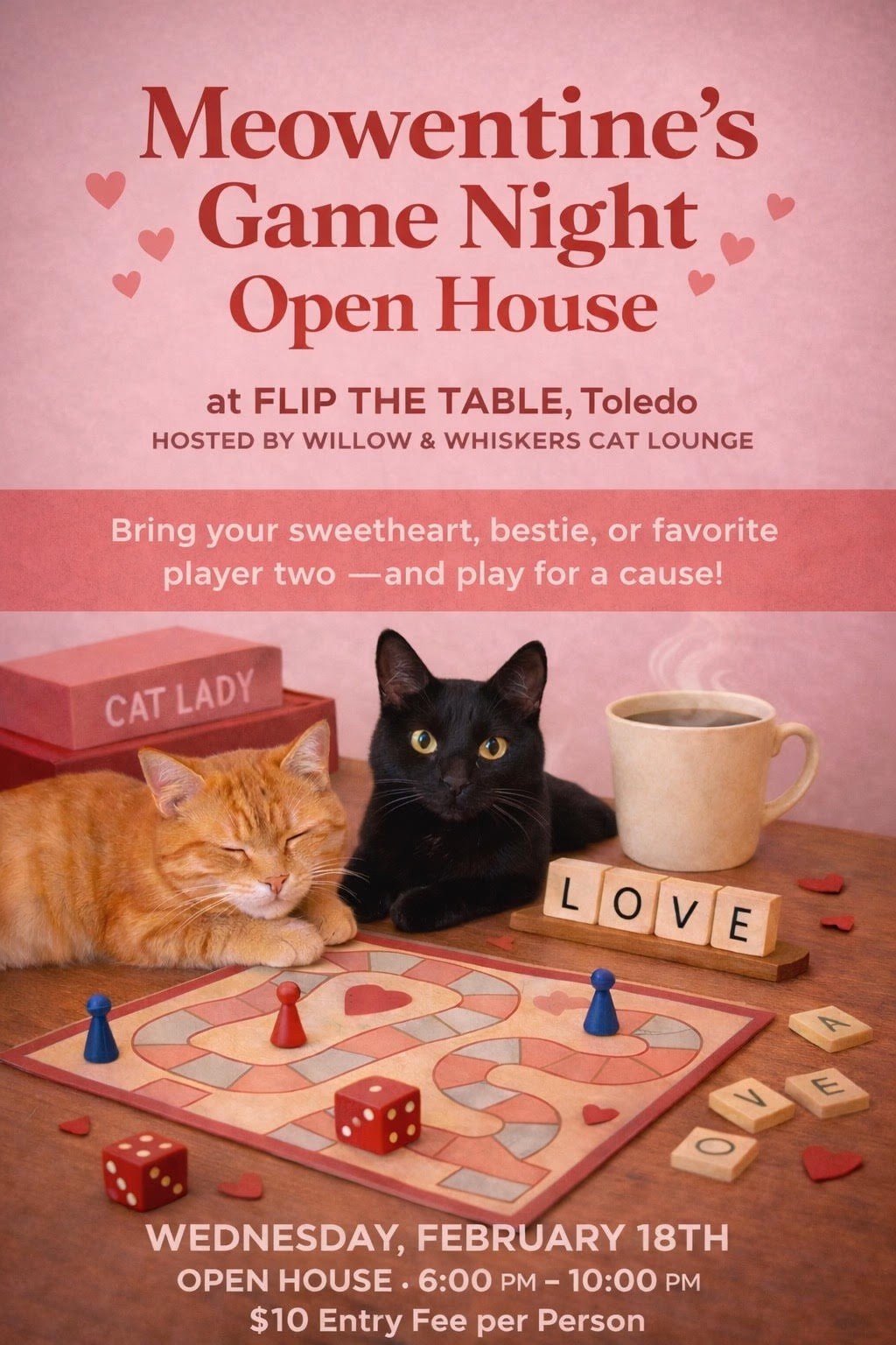 Meowentines Game Night 