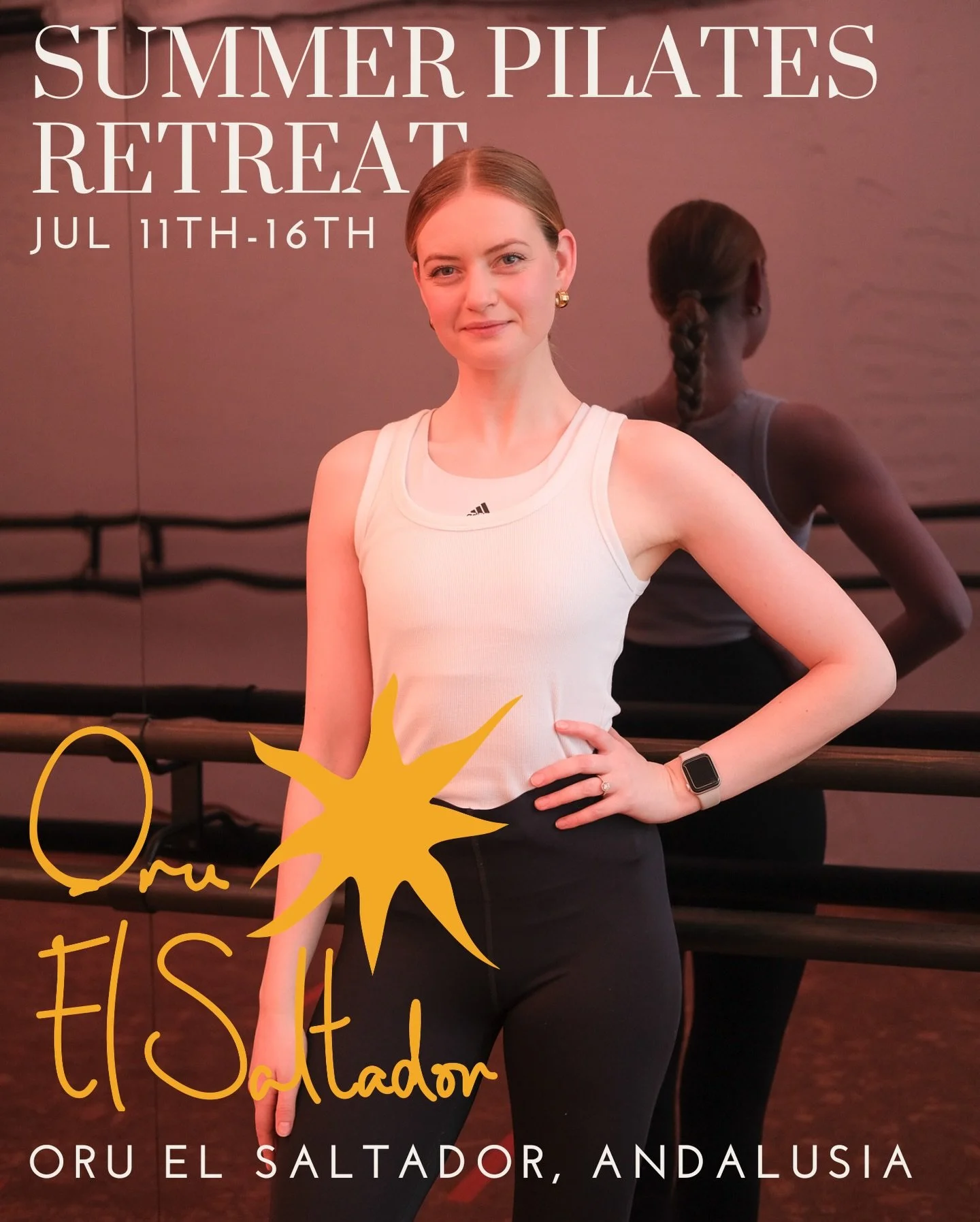 Summer Pilates Retreat from the 11th-16th July at Oru El Saltador with Jen!

Join Jen for a 5-day Pilates retreat in the vibrant summer sunshine of Southern Spain! Enjoy two daily pilates classes, plenty of time to read and relax, delicious veggie me