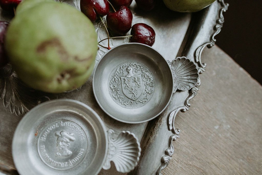Old World Elegance: Vintage French Pewter Tastevins