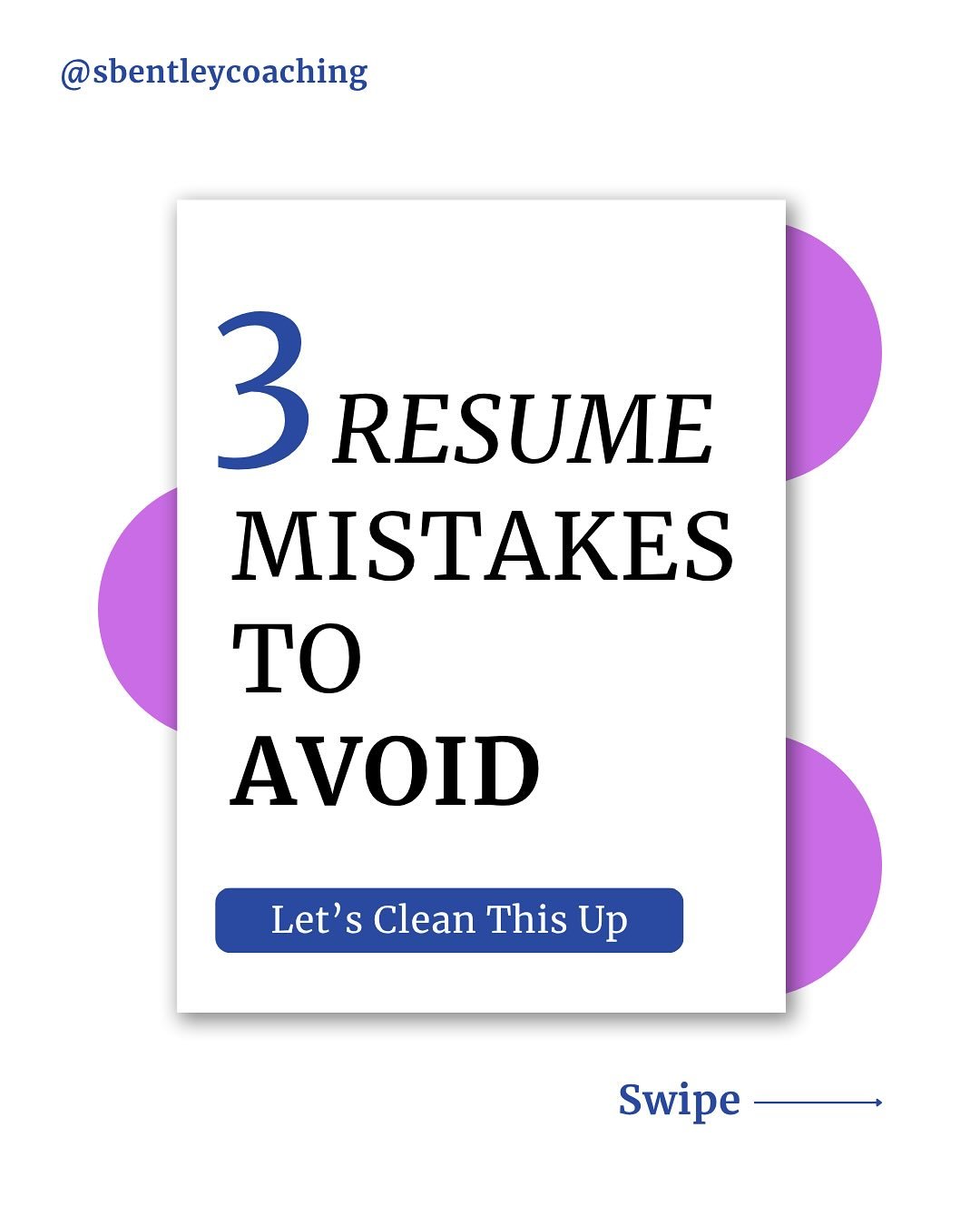 These 3 resume mistakes are way too common but totally fixable.
Want an expert eye on yours? I offer 1:1 resume reviews 💻✨ Link in bio to get started!
#resume #jobsearch #coaching #interview #interviewtips #career #careercoach