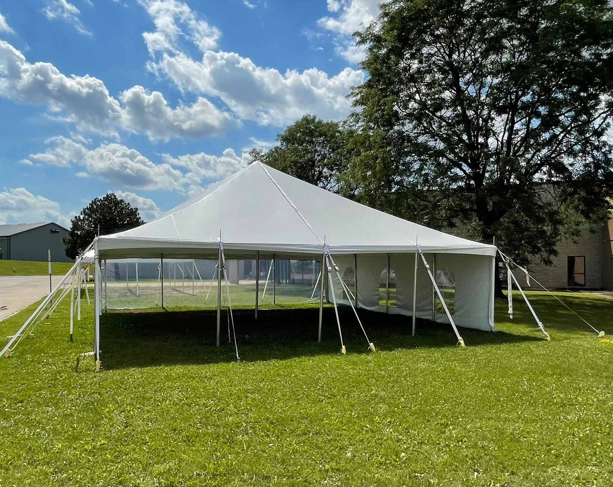 30' x 30' White Frame Tent