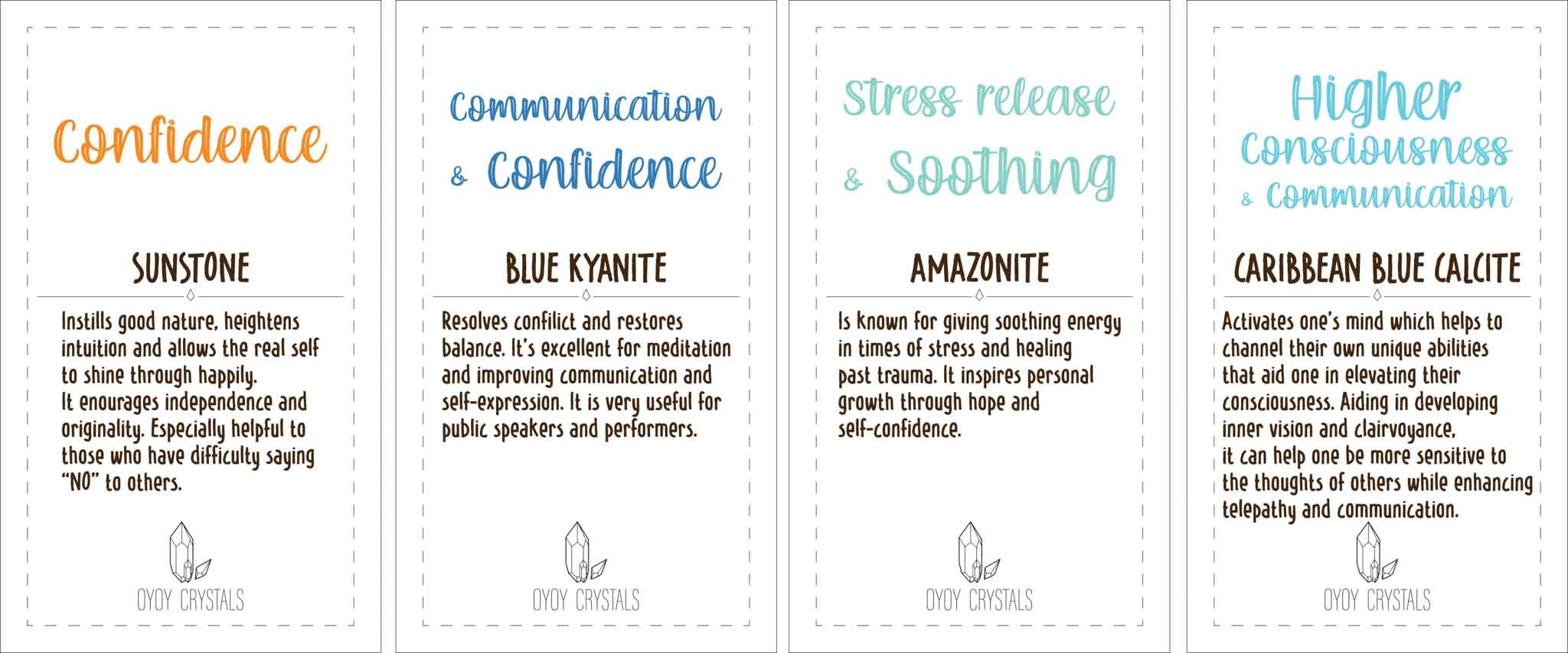 Crystal Meaning Card
