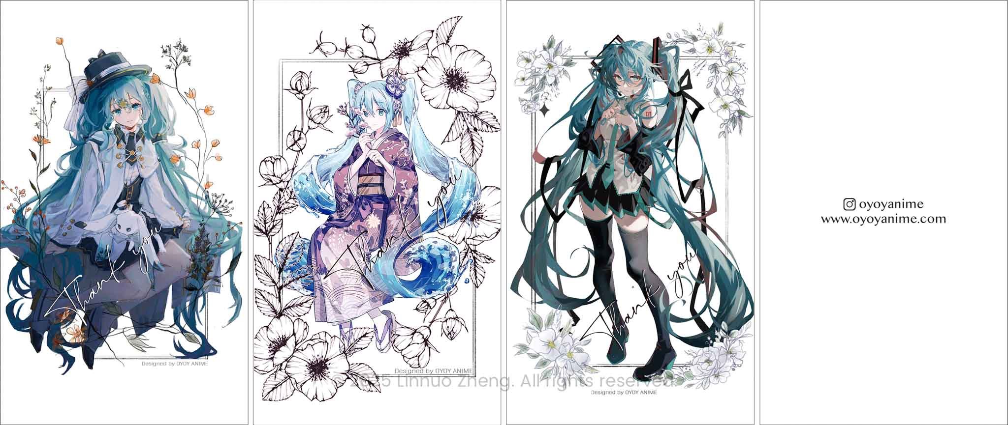 Thank You Cards Set