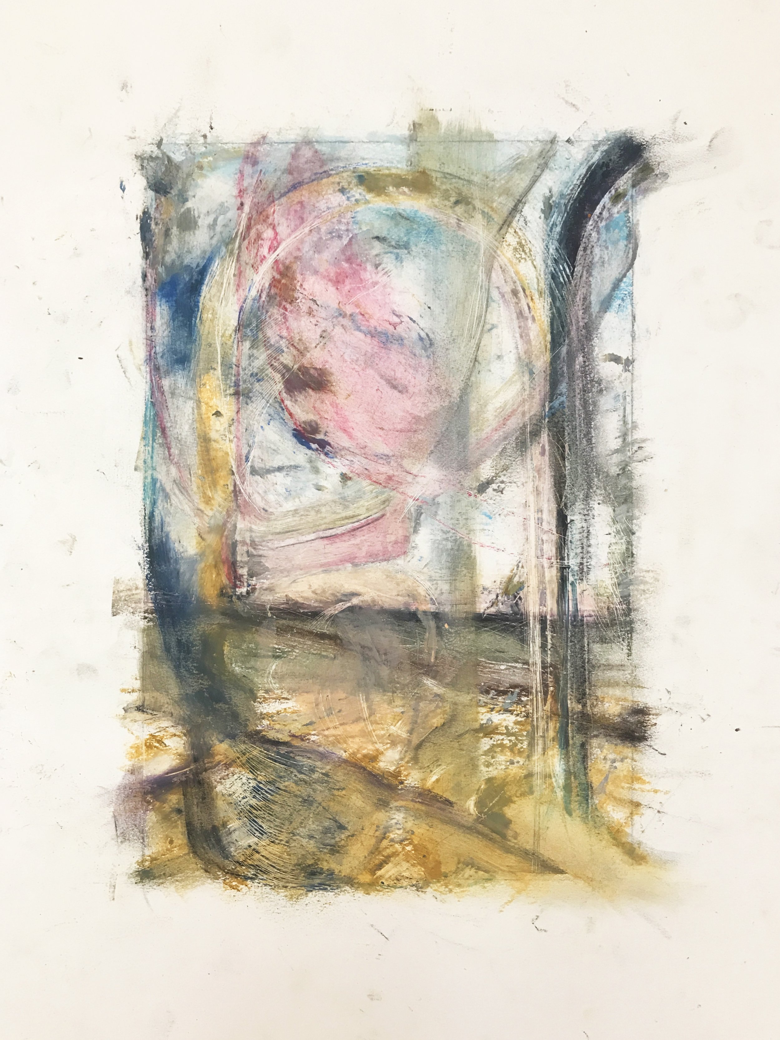 Colin Devine Artist Drawing Oil Pastel