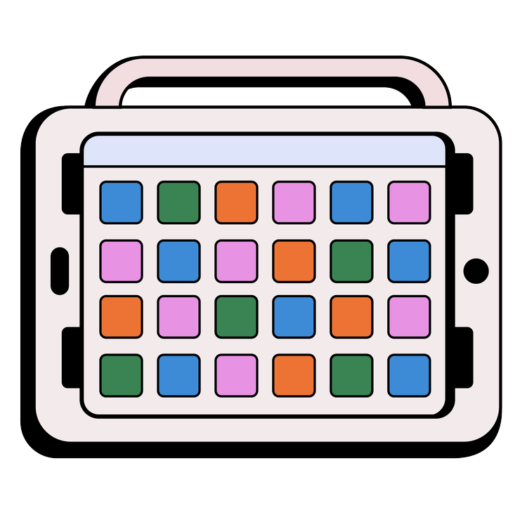 Illustration of a child communicating with AAC