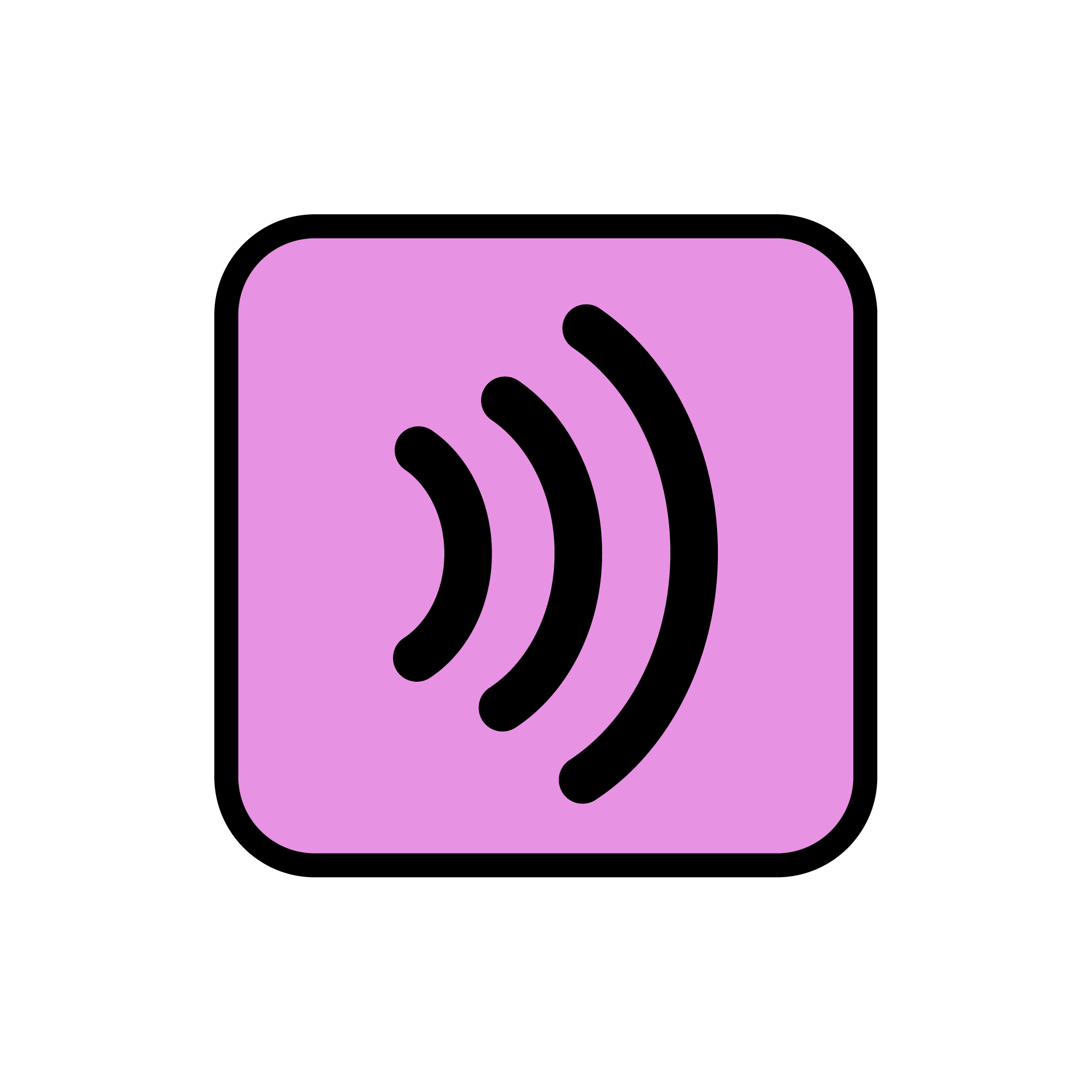 AAC icon of sound waves.