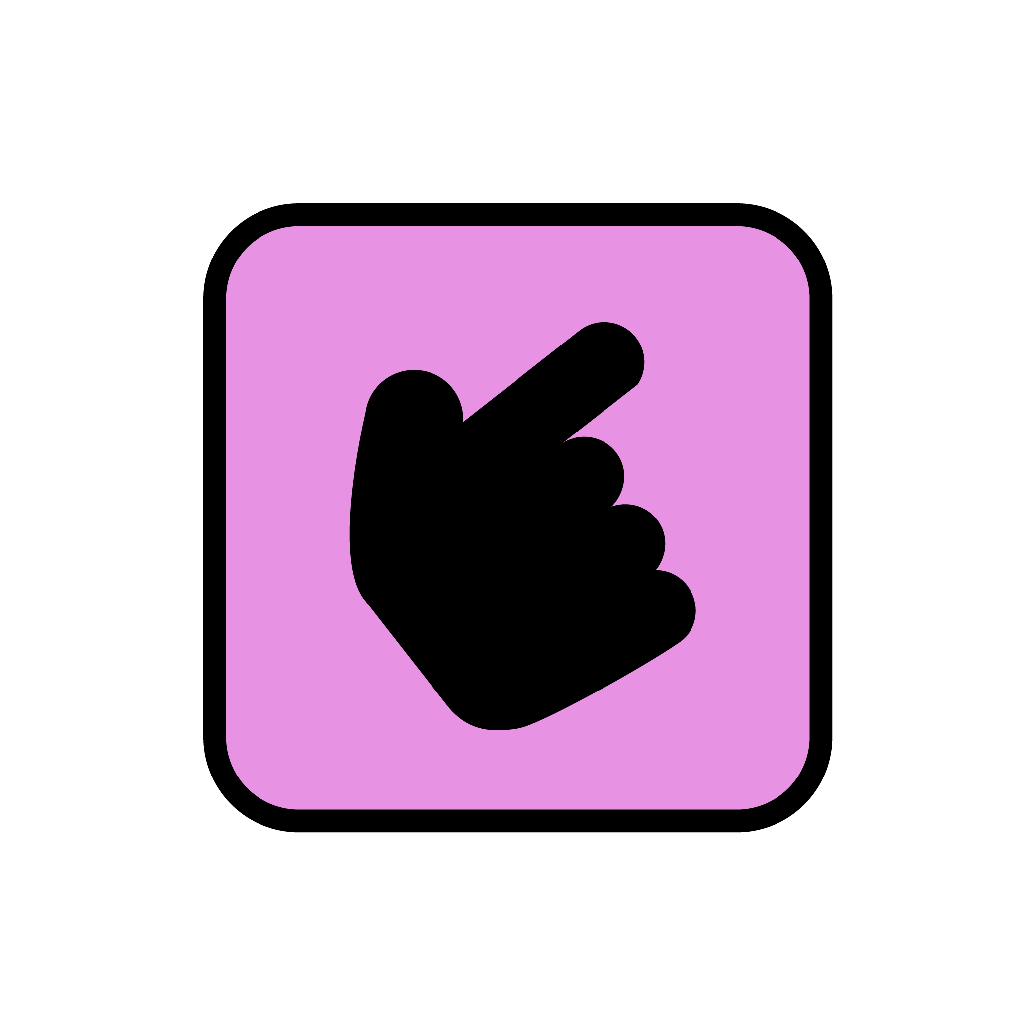 Icon of hand pointing.