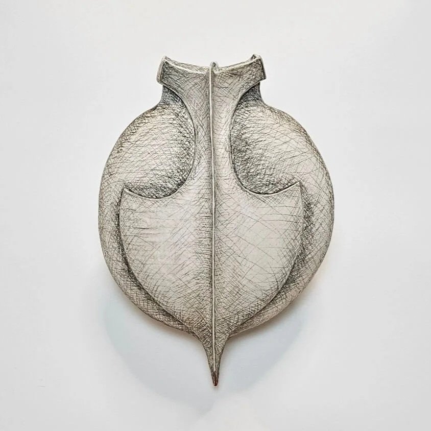 stoneware, hand-built, oxides, underglaze pencil, underglaze colour