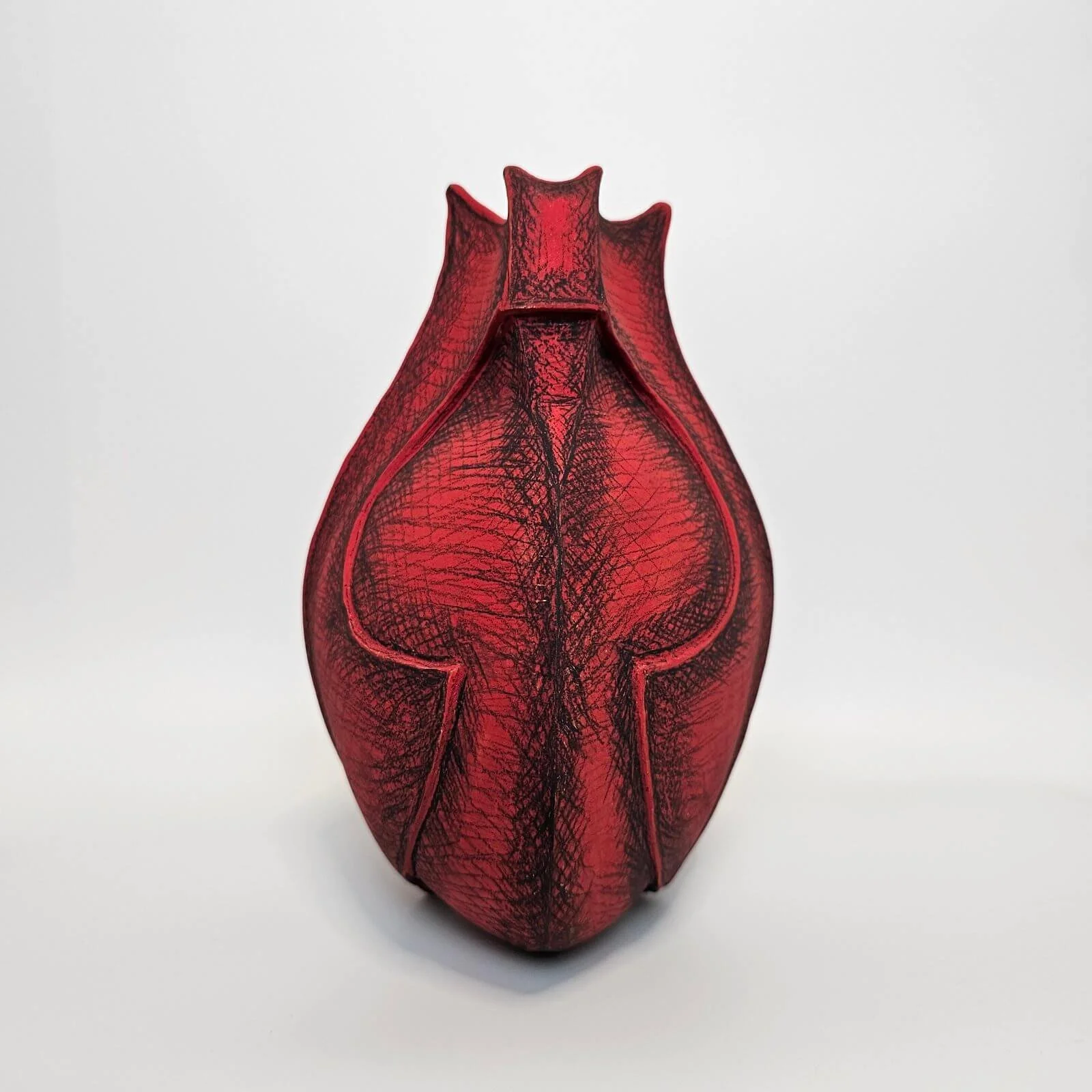 stoneware, hand-built, oxides, underglaze pencil, underglaze colour