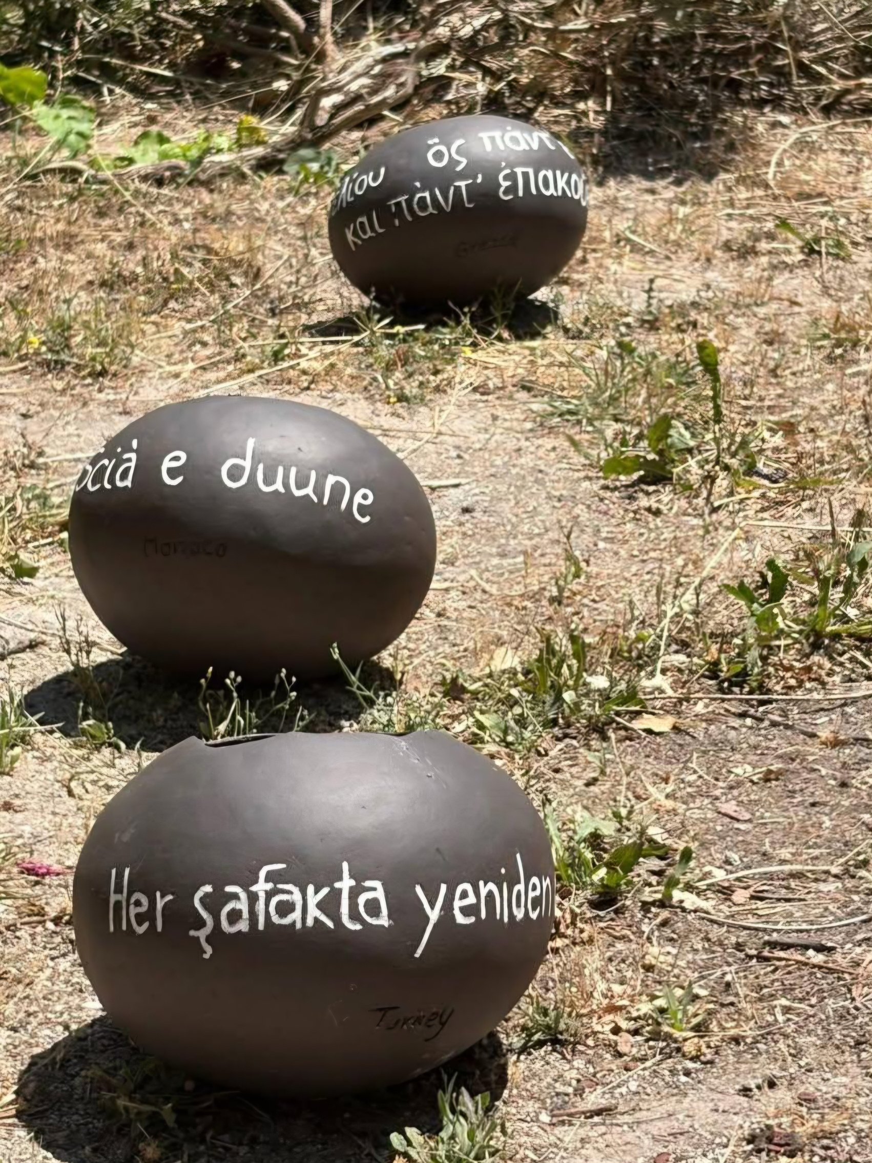 Artist: Mirsini Roumelioti
Year: 2025
Medium: Ceramic Installation
Materials: Stoneware, Porcelain
Dimensions: 250 cm diameter
Exhibited at: BCK Biennale Rhodes