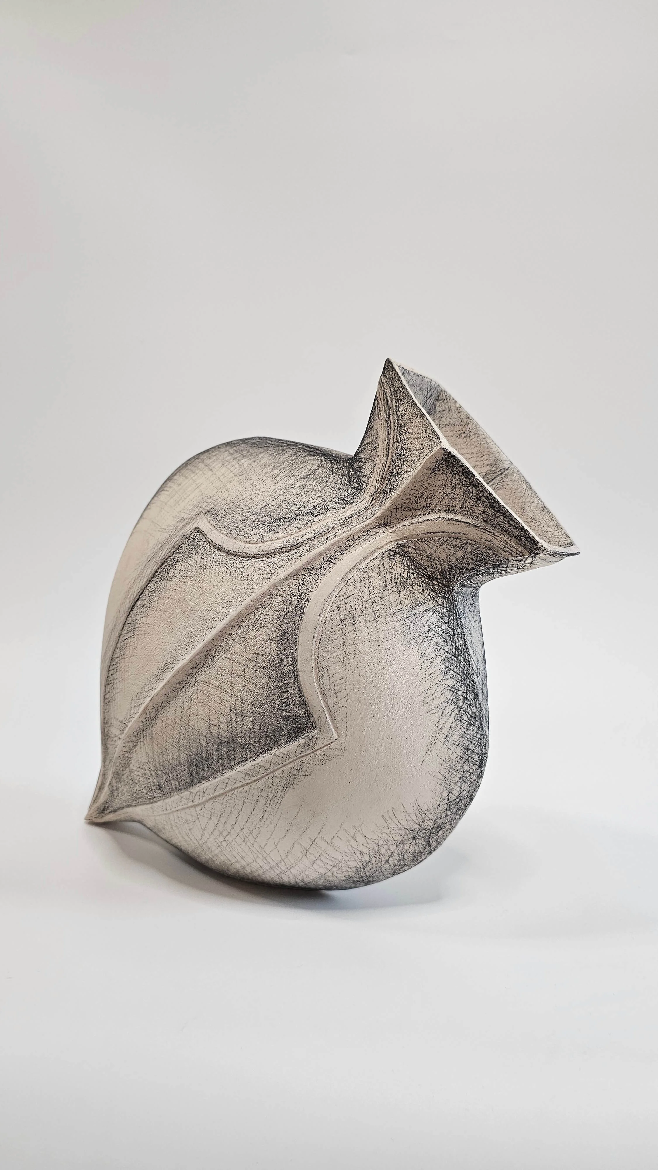 Detail of Perpetual Current ceramic sculpture