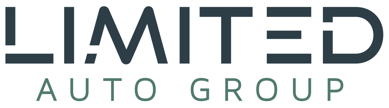 Logo of LMETED Auto Group with stylized text in dark and muted green colors.