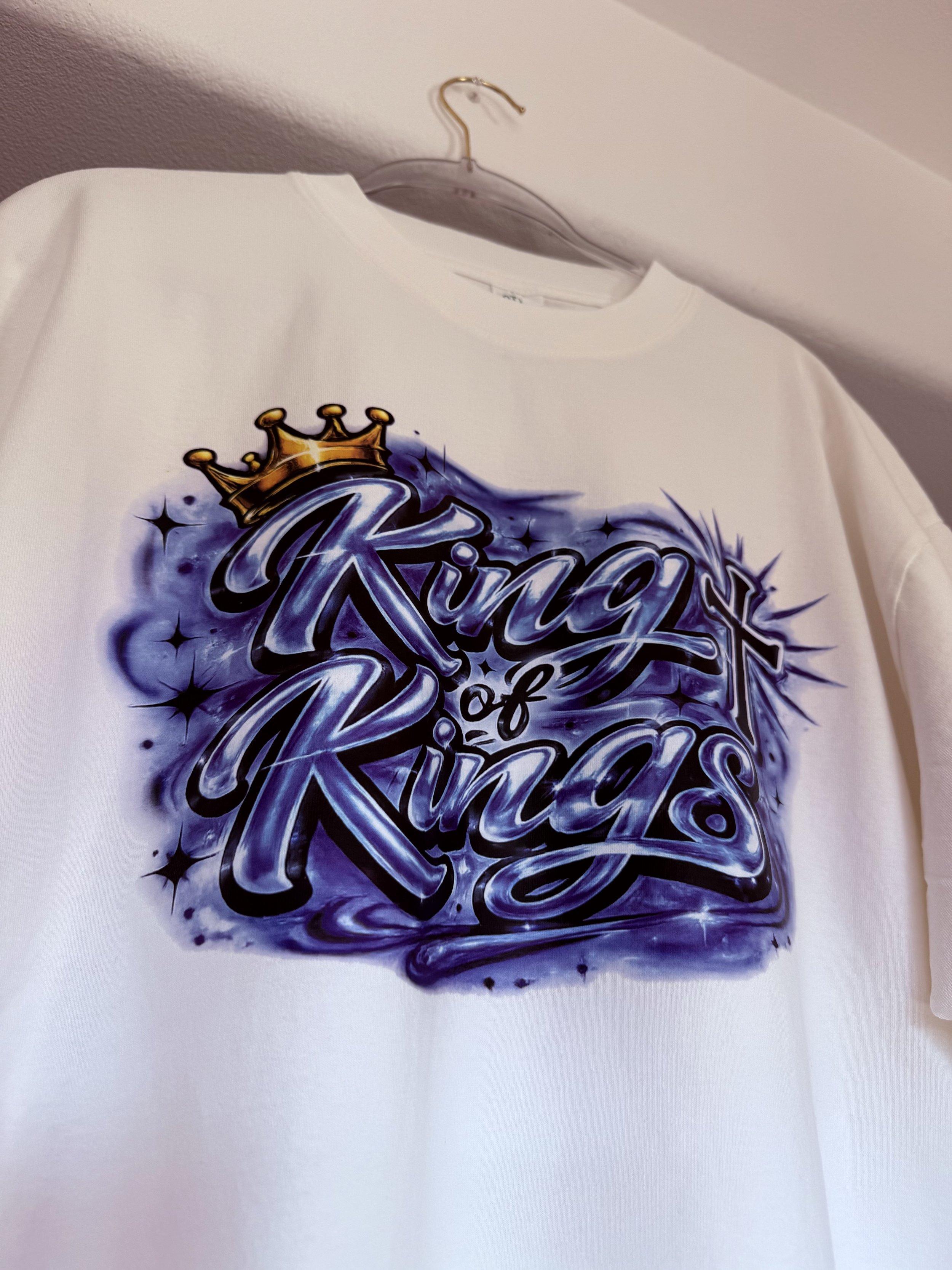 King of Kings Oversized Tee — Blue