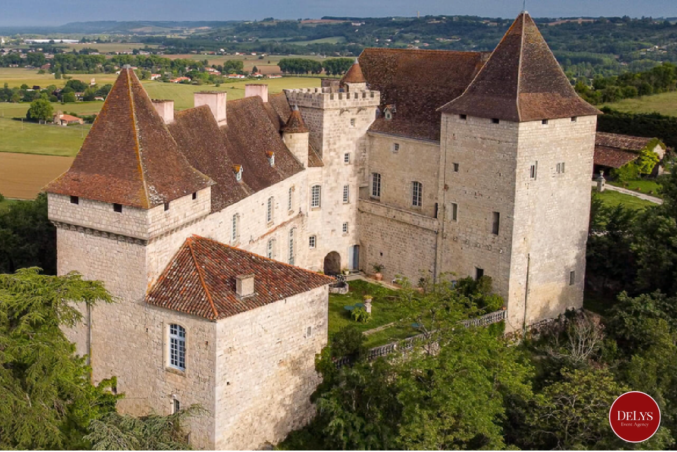 French chateau castle for destination wedding 