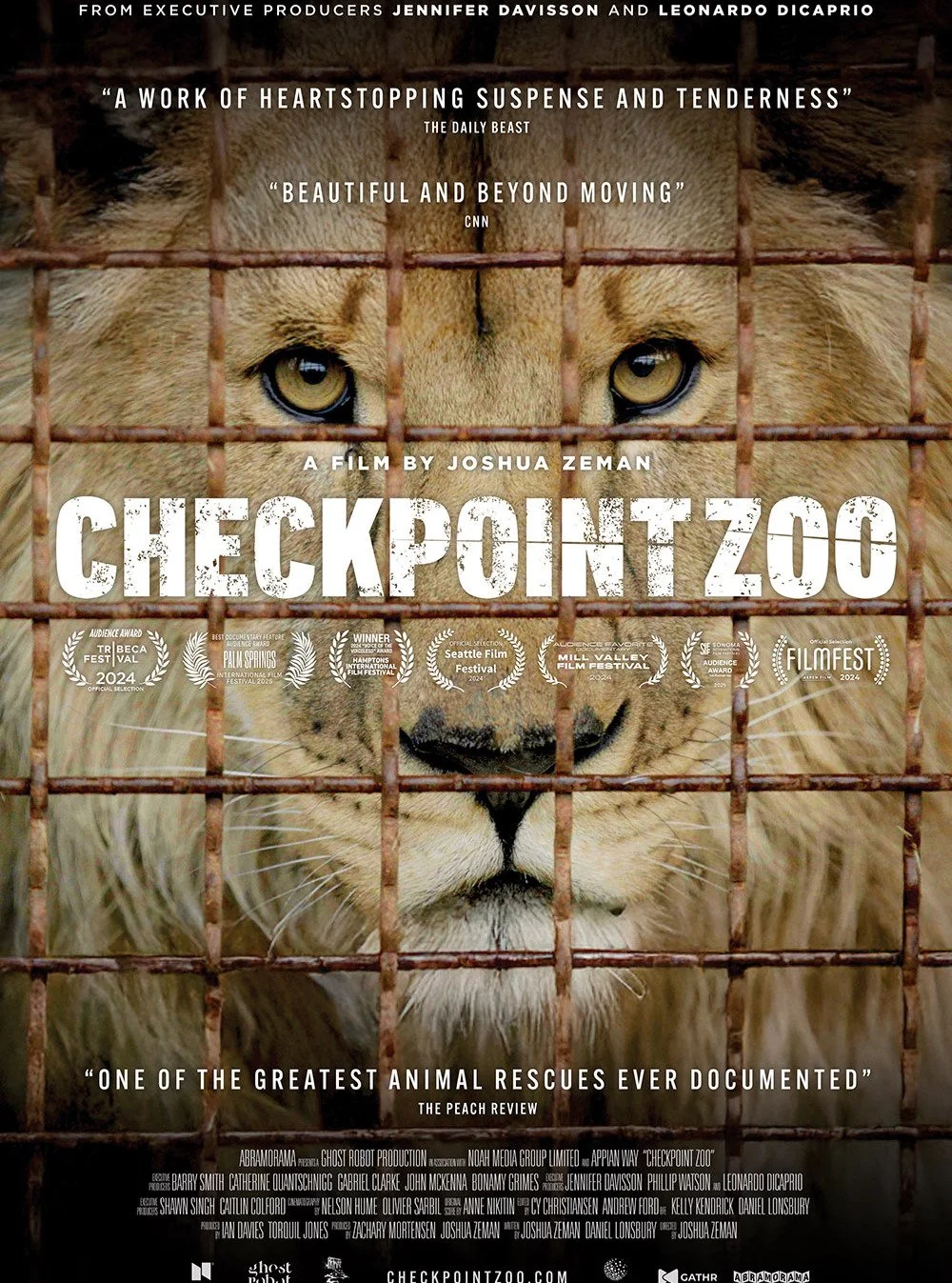This year's SDFF audience award winning film Checkpoint Zoo is playing at the Rialto in Sebastopol on Wednesday, September 10. There are two showings at 1pm &amp; 7pm. Don't miss this amazing film.