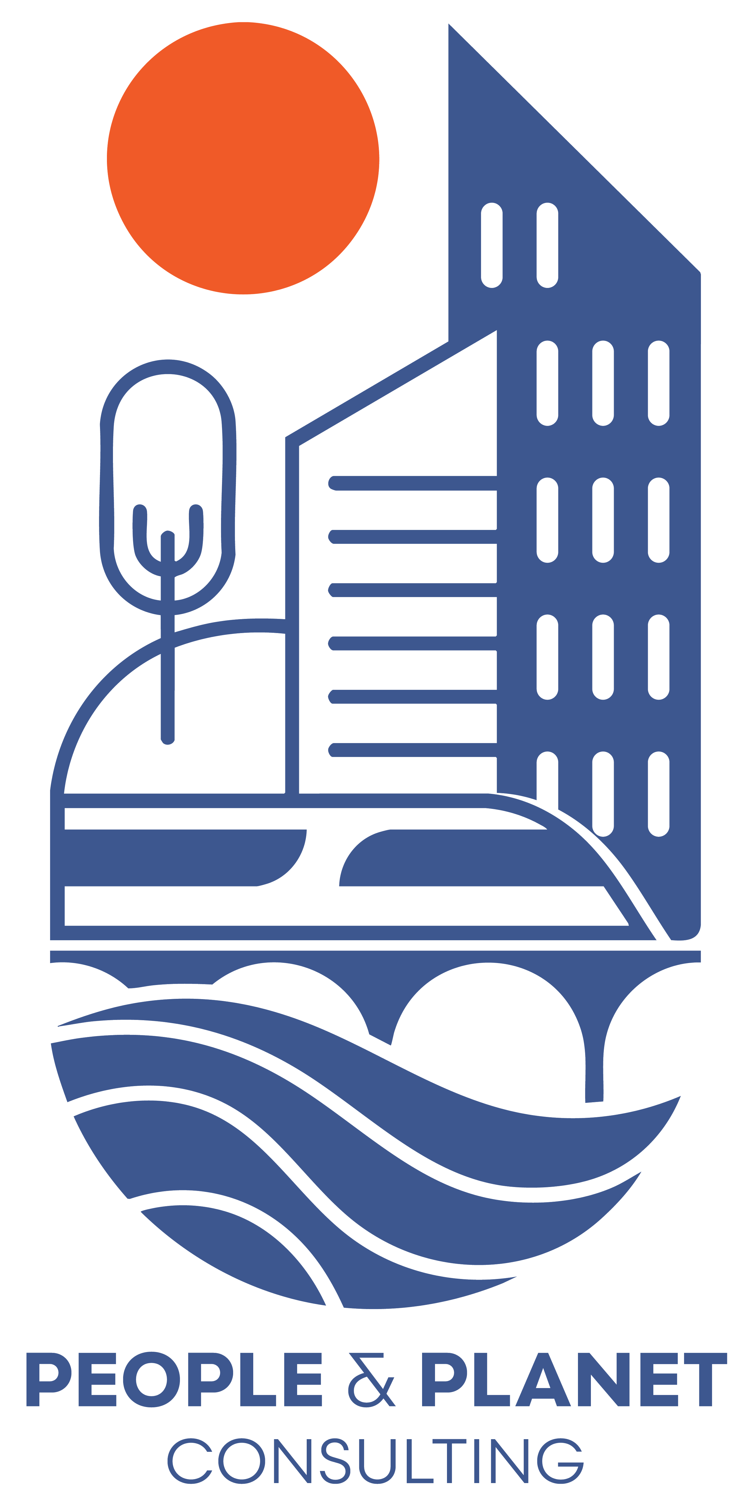 Image of city, public transportation, trees, sustainability, water quality, air quality, and the built environment