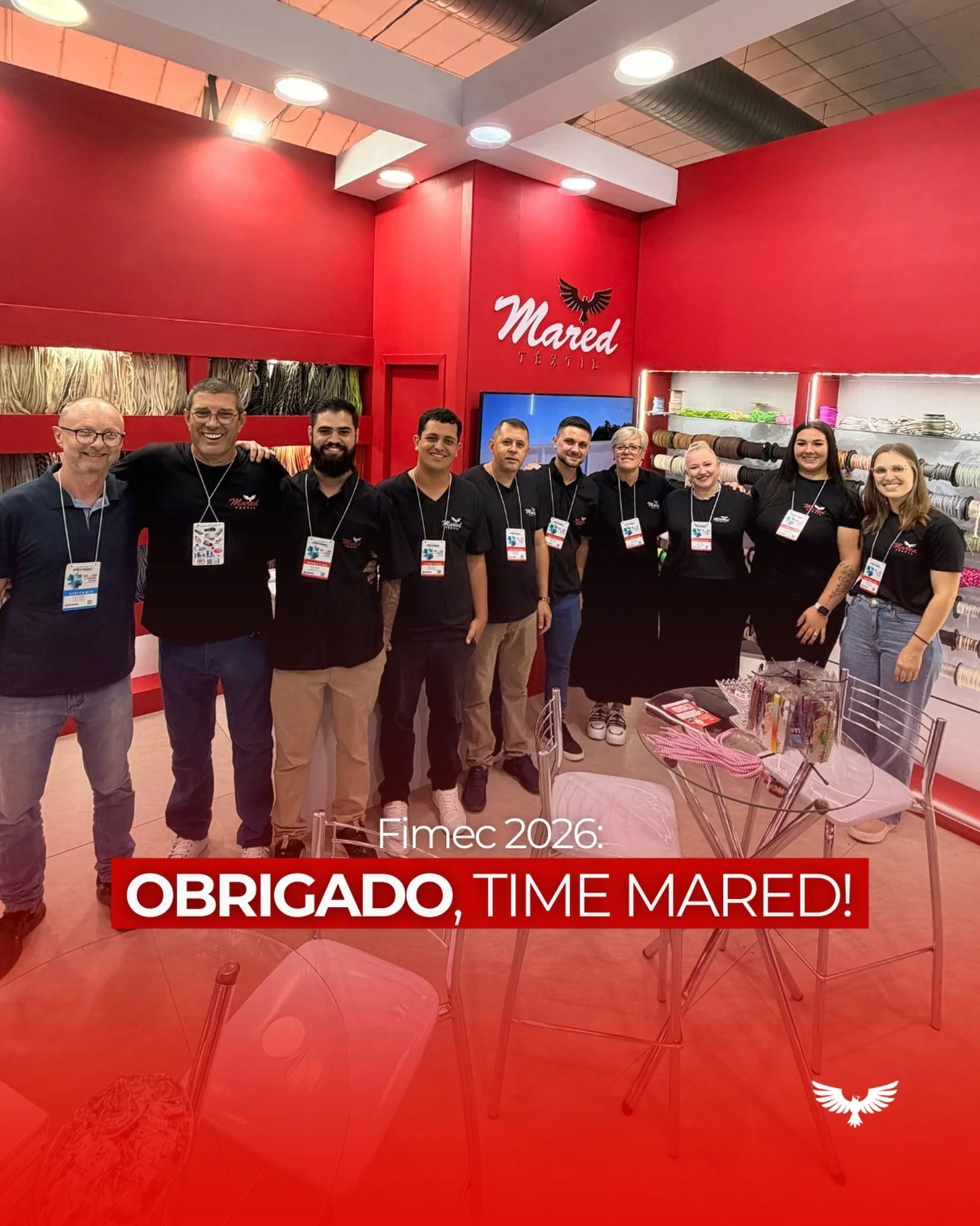 MUITO OBRIGADA, TIME MARED ❤️

Que entrega sensacional durante estes 3 dias de #Fimec2026 !
Sem voc&ecirc;s, nada disso teria sido poss&iacute;vel..

E que venha a pr&oacute;xima! 🧵

Tecnologia, qualidade, agilidade e sustentabilidade reunidas num m