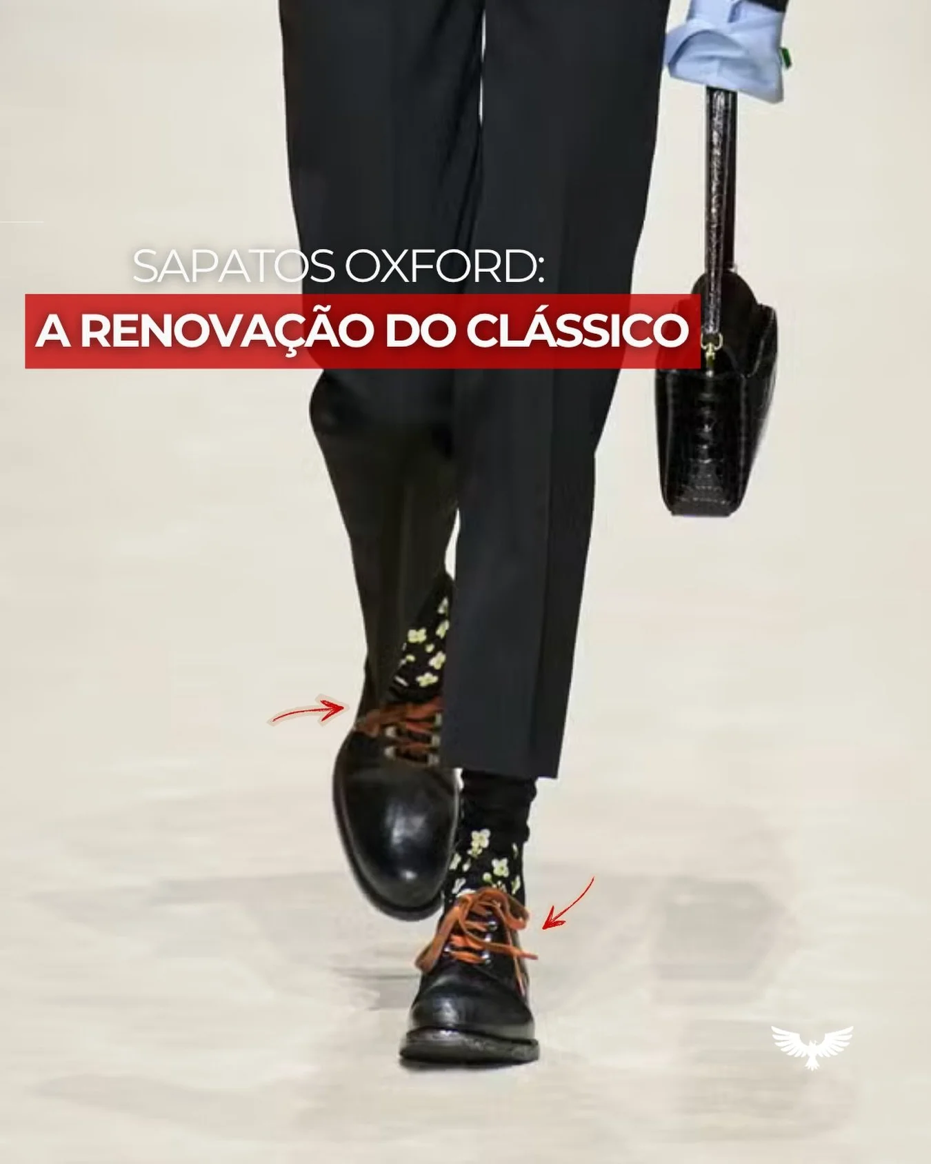O cl&aacute;ssico est&aacute; sendo reescrito &mdash; nos detalhes!

Nas passarelas da Milan Fashion Week e da Paris Fashion Week, o sapato Oxford &mdash; um &iacute;cone atemporal &mdash;, ganhou novas interpreta&ccedil;&otilde;es.

Mais ousado, mai