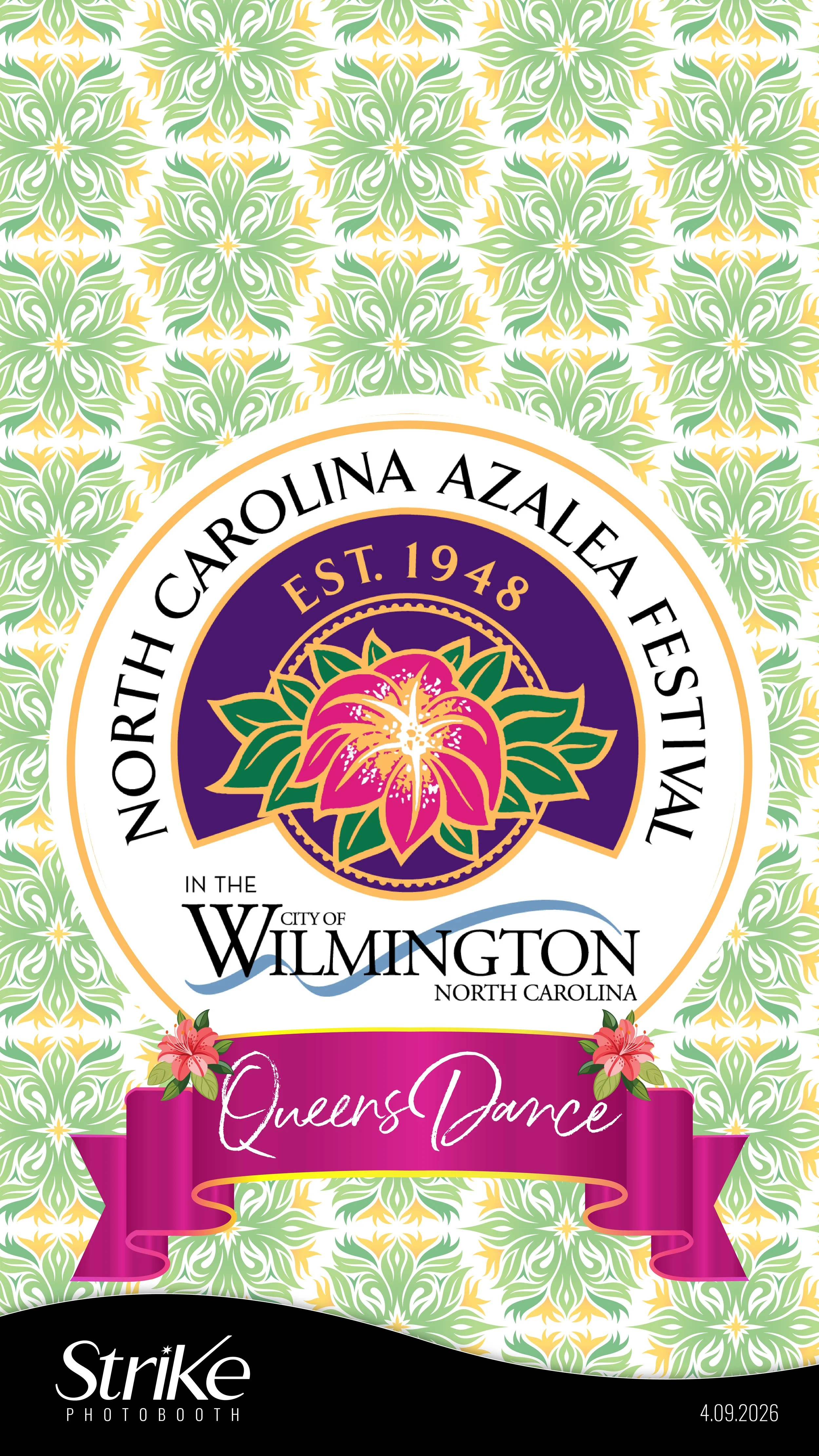 Custom designed screen saver for corporate event, in wilmington NC