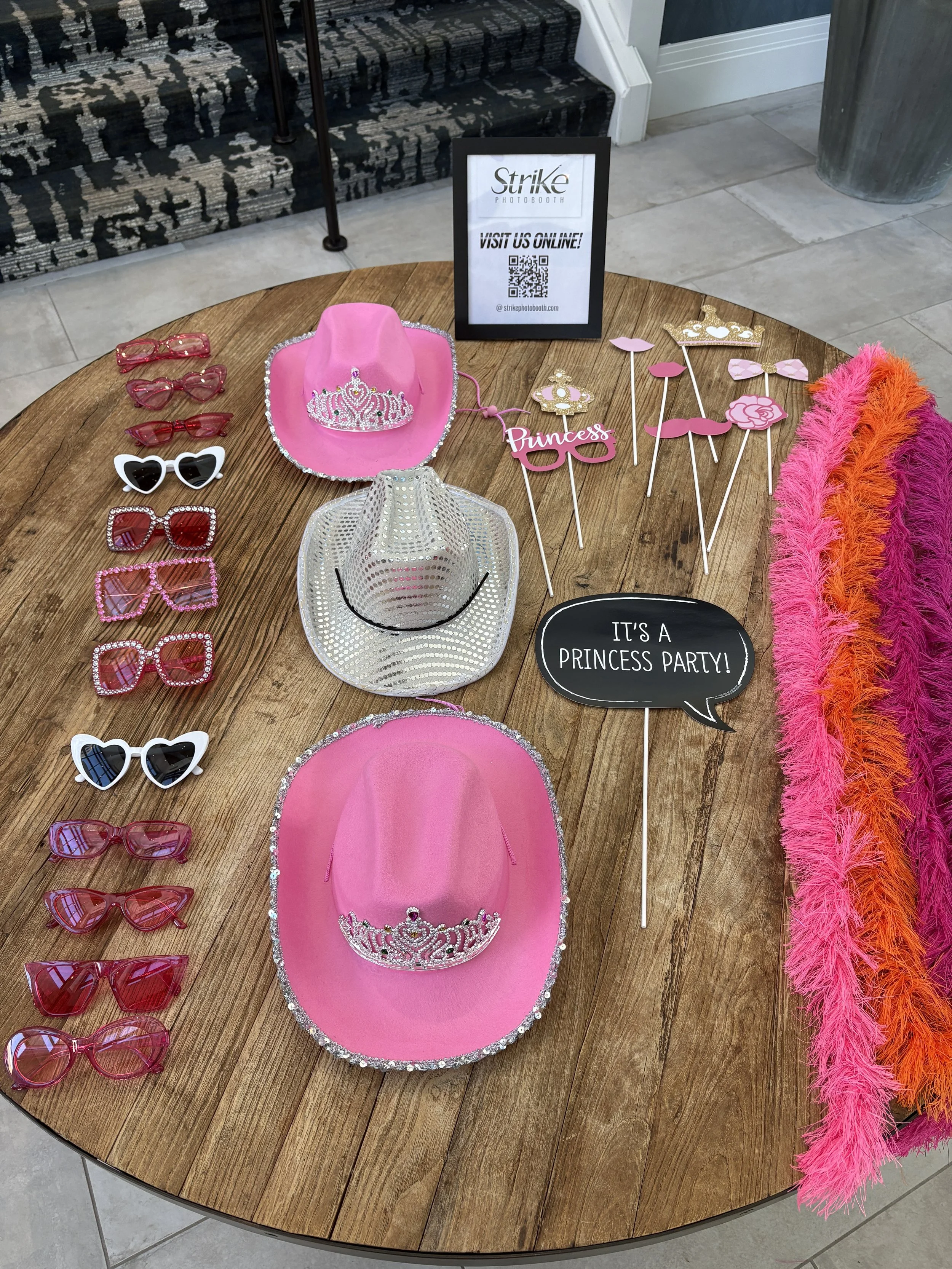 Themed props for the event at the azalea fest queens dance, in wilmington NC