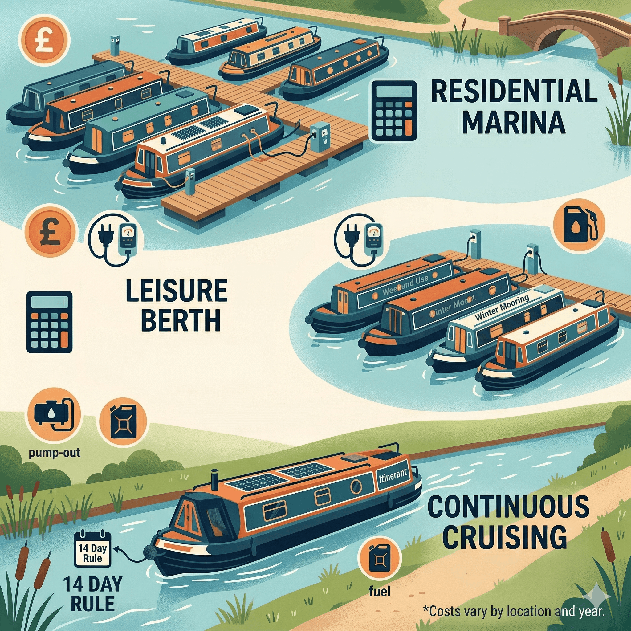Narrowboat Mooring Costs: What You'll Really Pay in 2026