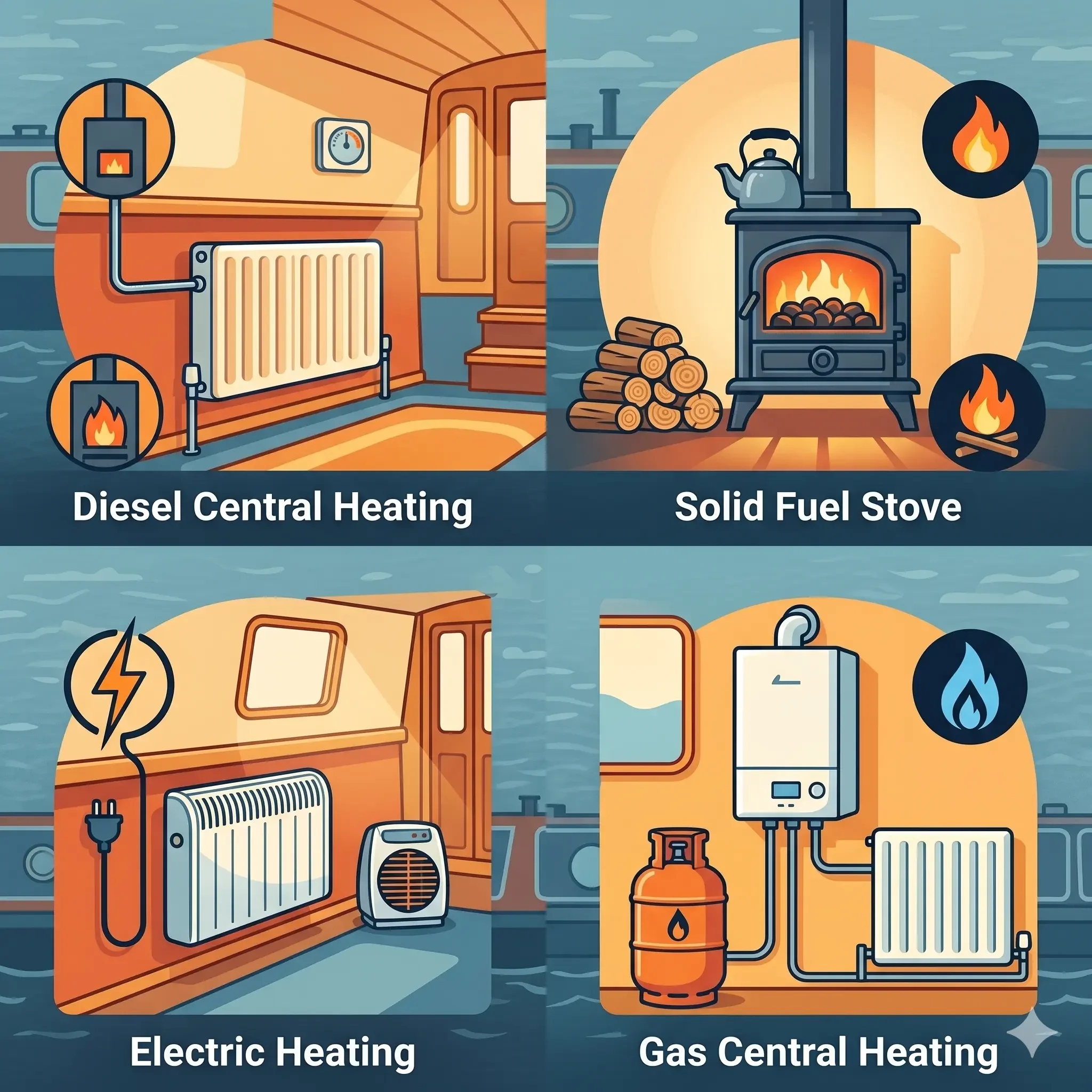 Narrowboat Heating Systems Compared: Which Is Best for Full-Time Living?