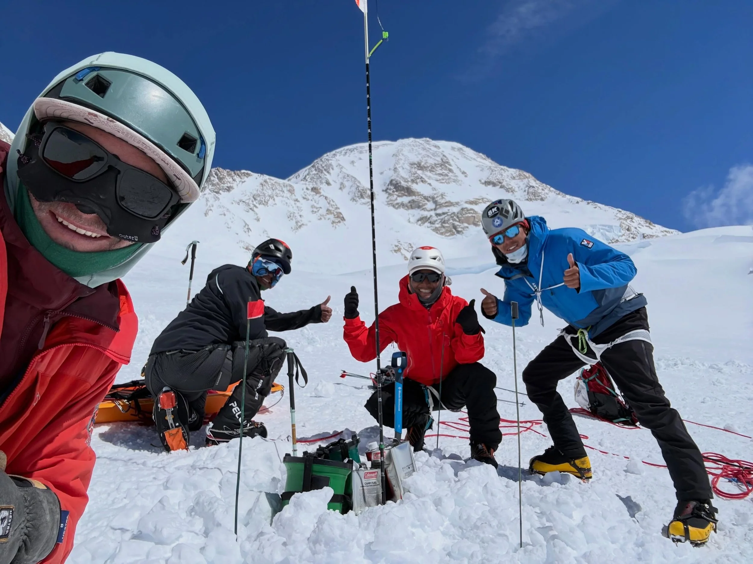 Greetings from Denali! 
@mountaintrip @madcrowell @foodtruck_vannata @mingma.g @ifmgatenji @tsering_pemba_sherpa 

#denali #alaska #mountaineering #