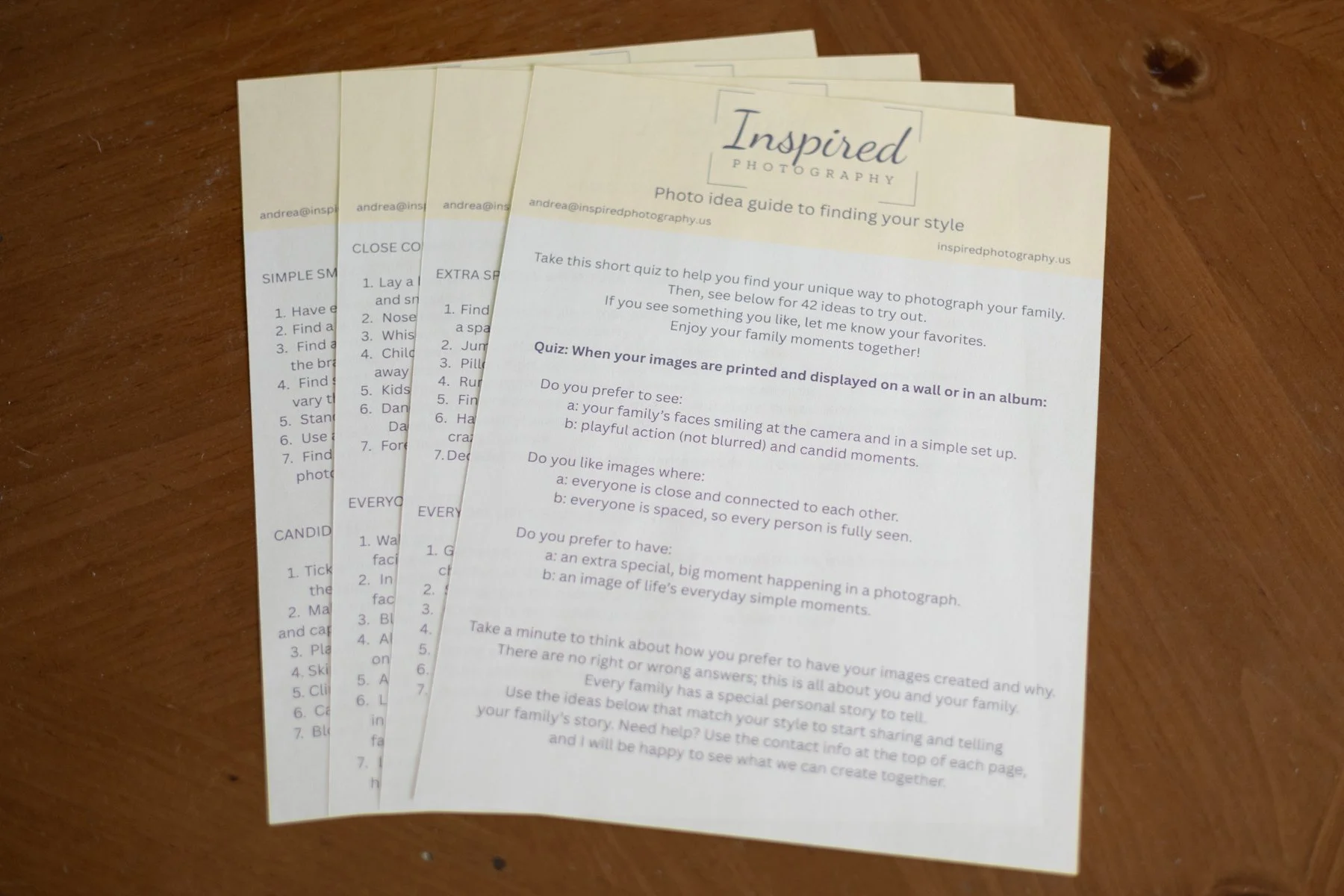 Fort Wayne Photographer Family photo guide