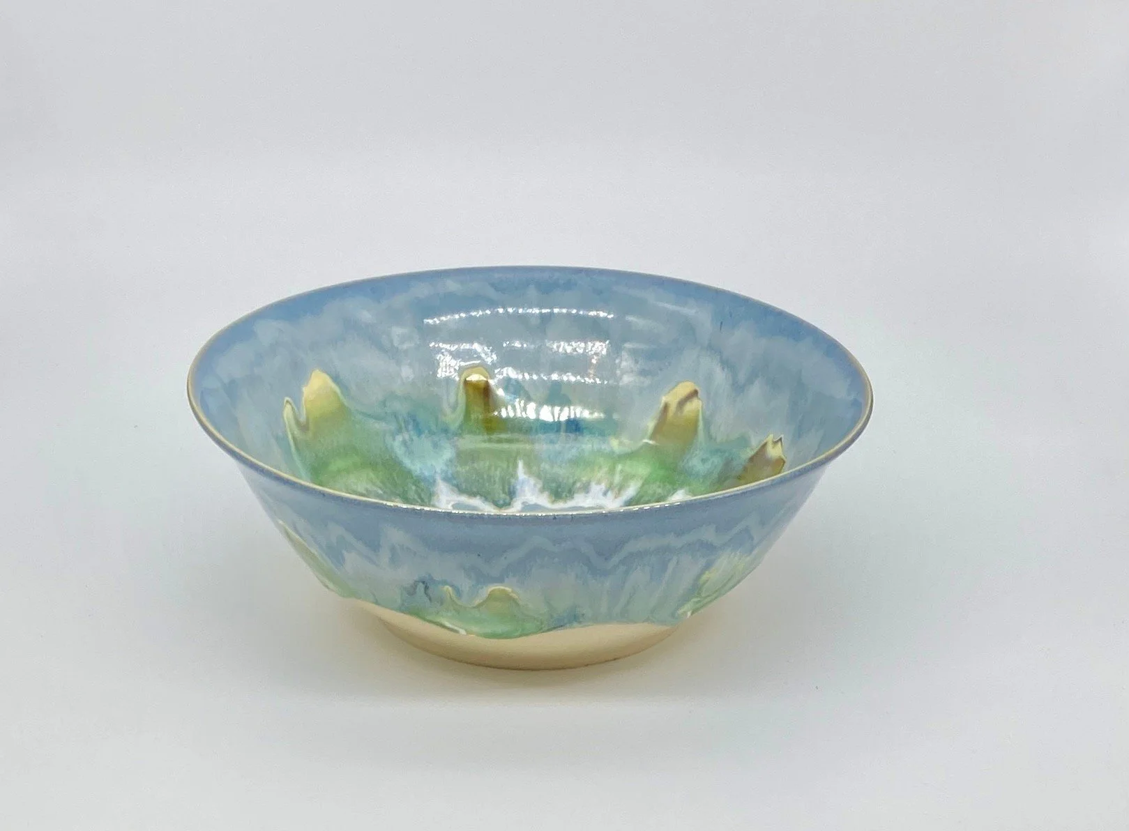 Large Blue-Green-Yellow Bowl