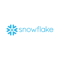 Snowflake logo with blue snowflake icon and the word 'snowflake' in blue lowercase letters