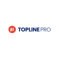 Topline Pro logo with red thumbs-up icon