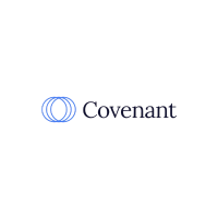 Covenant logo with blue and black circular design and text