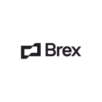 Brex logo with black background
