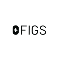 A logo with a cross symbol followed by the word 'FIGS'.