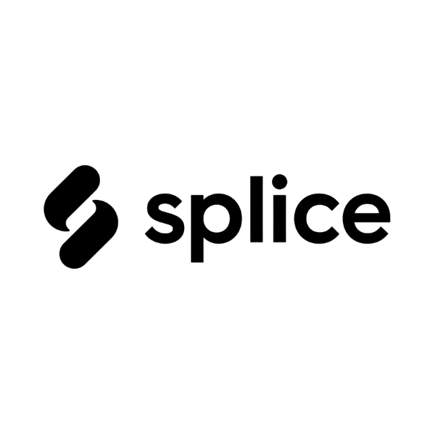 Splice logo with a stylized S symbol and the word 'splice' in lowercase letters.