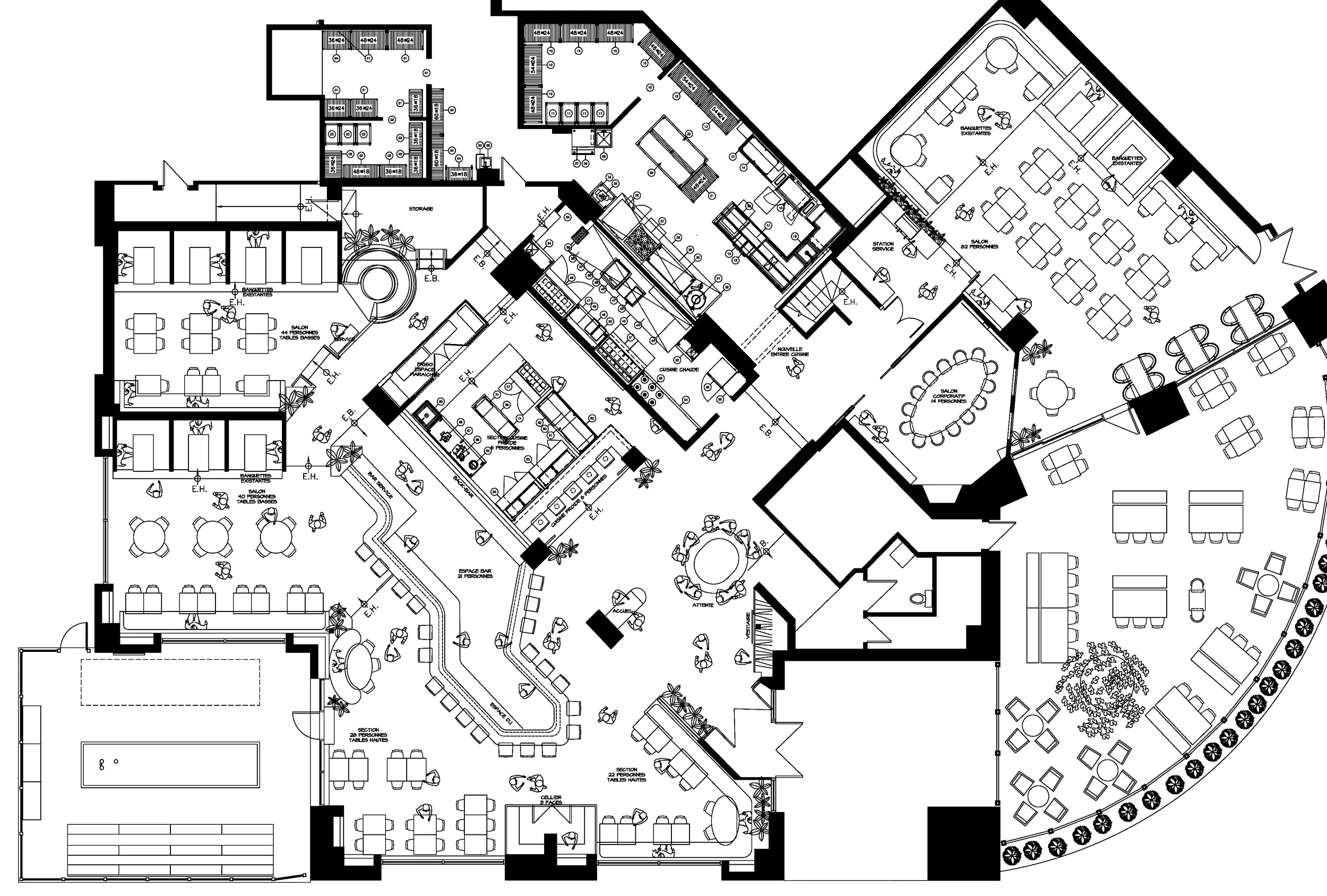 Résultat d’un espace commercial rénové par Rubik Design