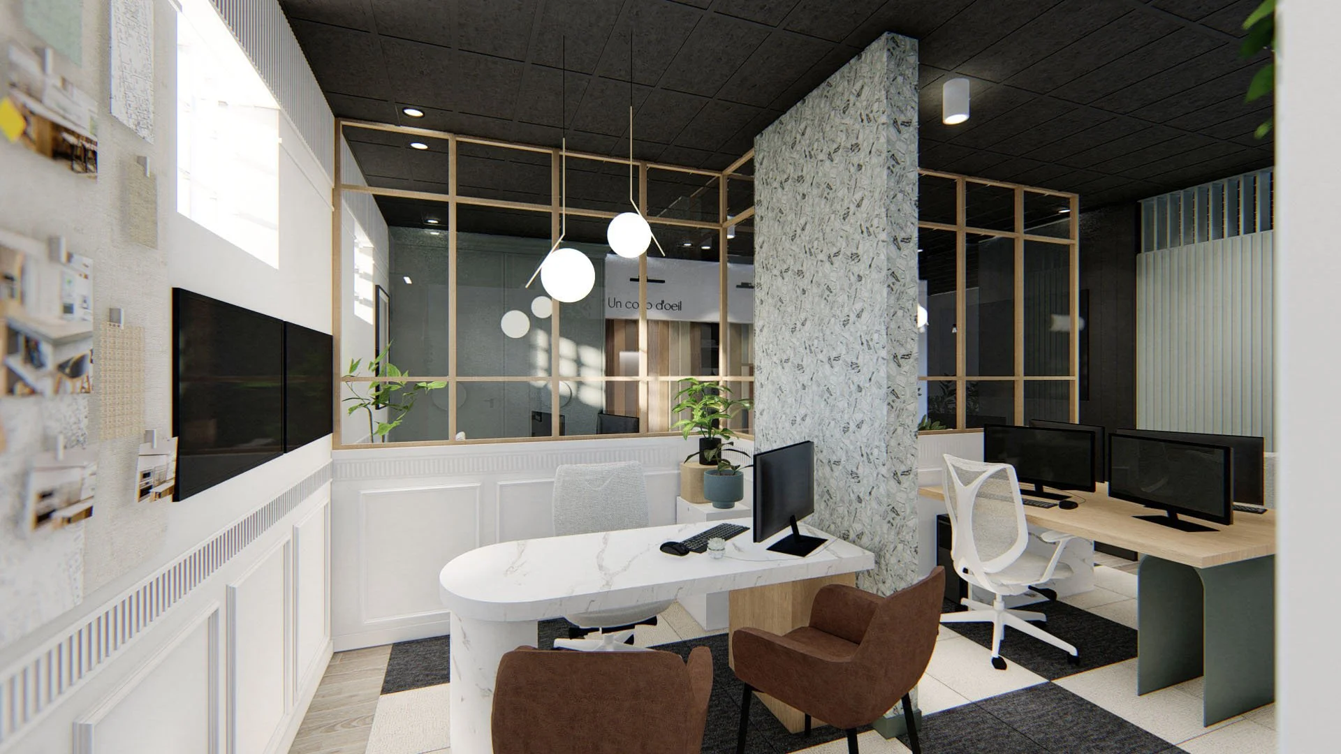 Bureaux showroom, Cuisine Beaujoly, Sainte-Thérèse