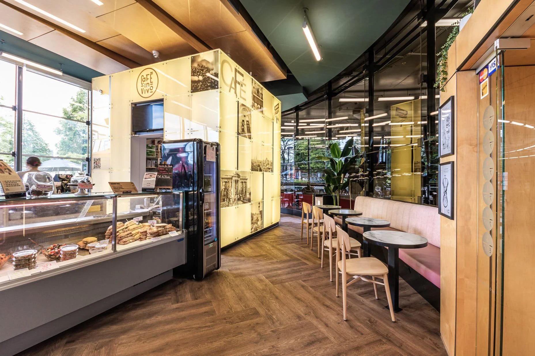 Café In Vivo : Design commercial de restaurant à Montréal — RÜBIK DESIGN