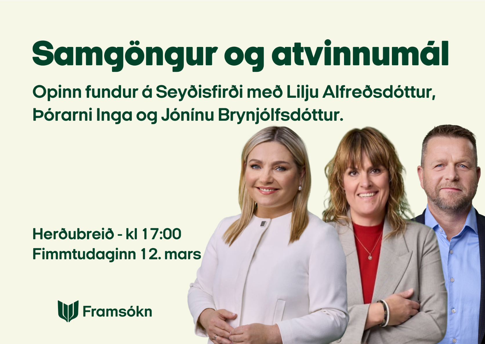 Opinn fundur á Seyðisfirði