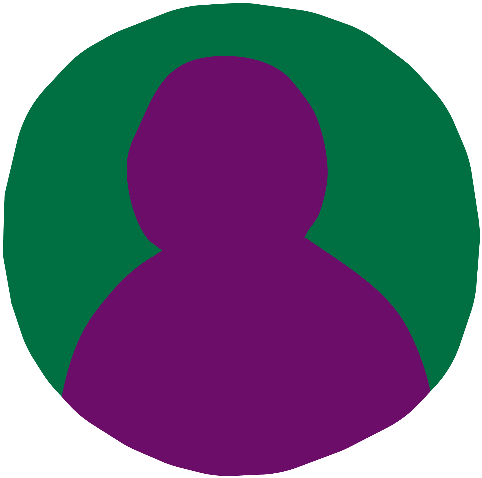 Solid blue circle with no additional details or context.