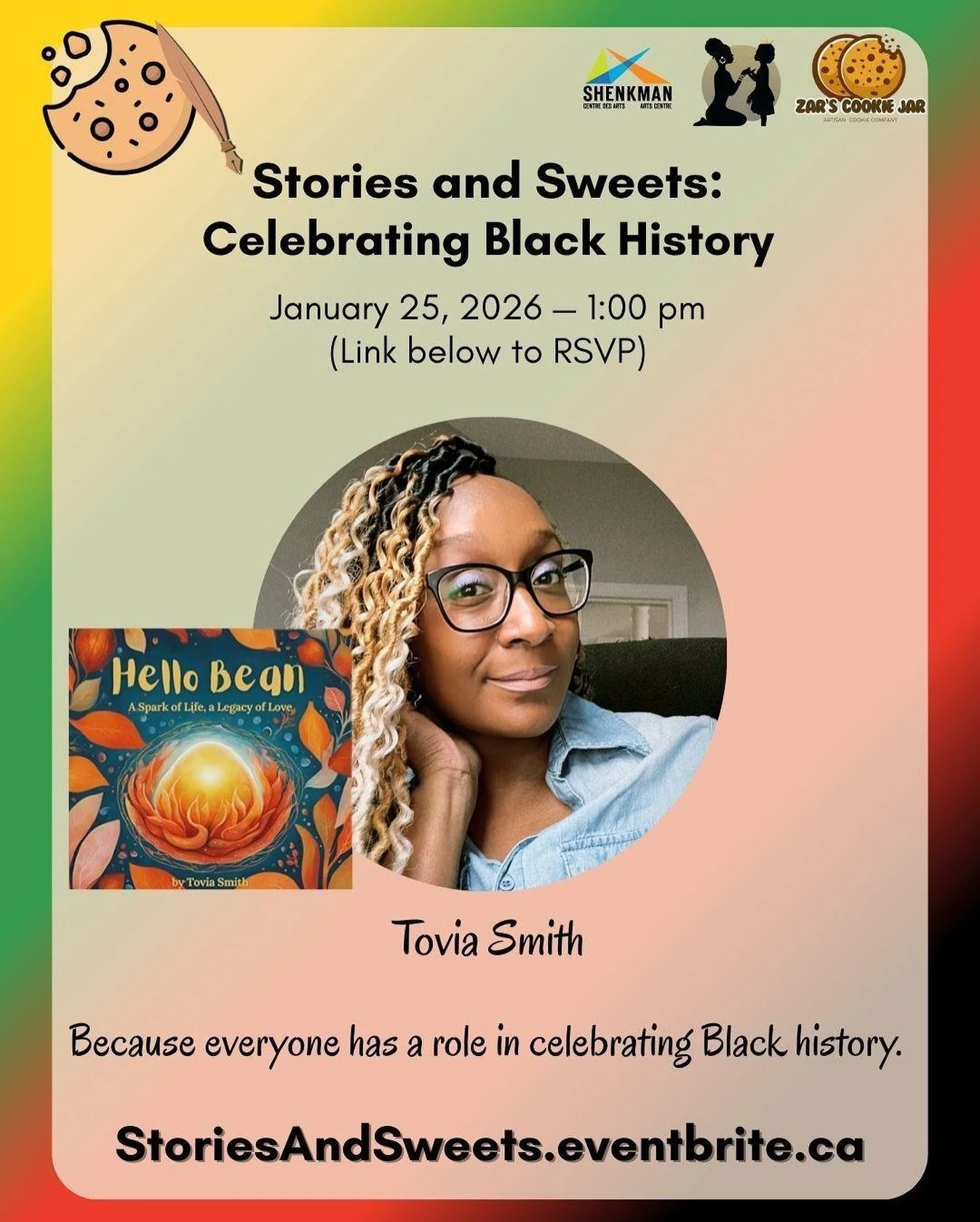 ✨ Vendor Spotlight ✨

Meet Tovia Smith, the author of Hello Bean: A Spark of Life, a Legacy of Love. 🌱

Her heartfelt story began as an idea and grew into a powerful book that captures love, loss, and the legacy of a tiny spark named Bean. Written a
