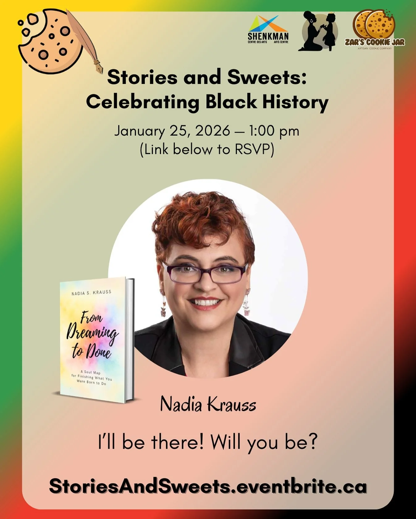 ✨ Vendor Spotlight ✨

Meet Nadia S. Krauss &mdash; artist, writer, and Soul Health Mentor. 🌸✨

Through her book From Dreaming to Done, along with retreats, mentorship, and art, Nadia helps dreamers finish what their soul started. She guides heart-le