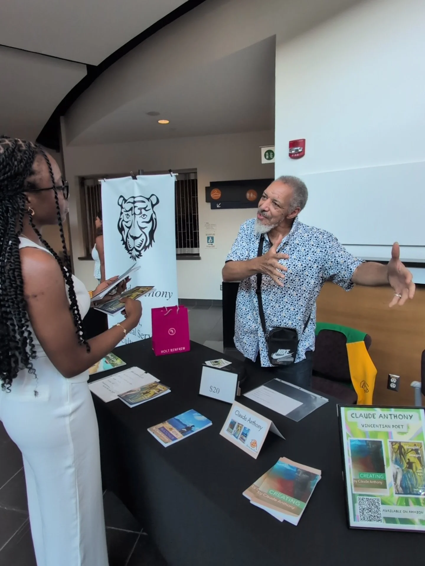 Claude Anthony brings the soul of Saint Vincent to every page he writes.

A Vincentian poet and author, Claude&rsquo;s work explores identity, creativity, and the stories that shape us &mdash; and at Stories and Sweets August, he brought those storie