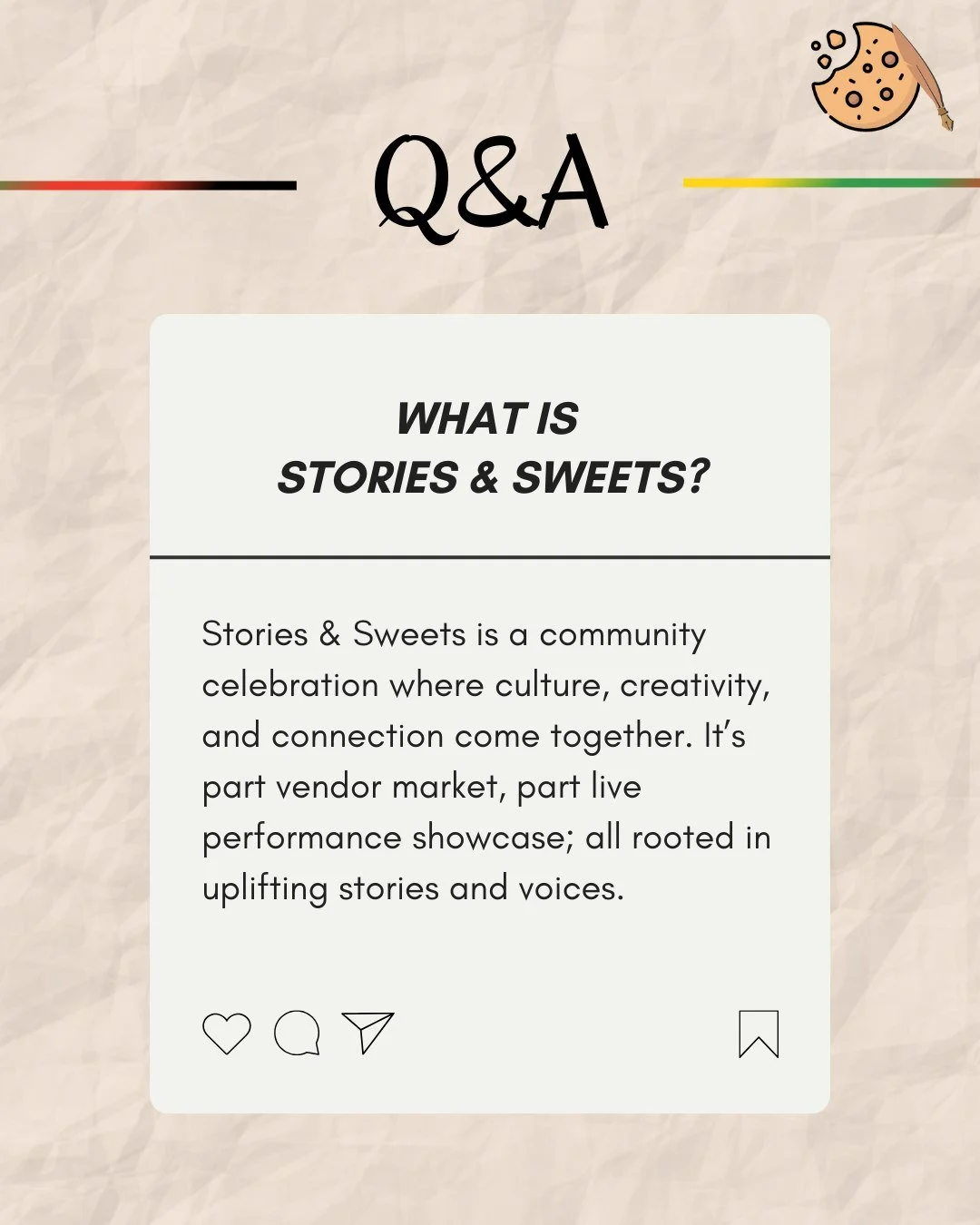 ✨ Got questions about Stories &amp; Sweets: Celebrating Black History? We&rsquo;ve got answers.

Stories &amp; Sweets is more than just an event &mdash; it&rsquo;s a community celebration where culture, creativity, and connection come alive. Here&rsq