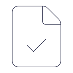 Document icon with a check mark