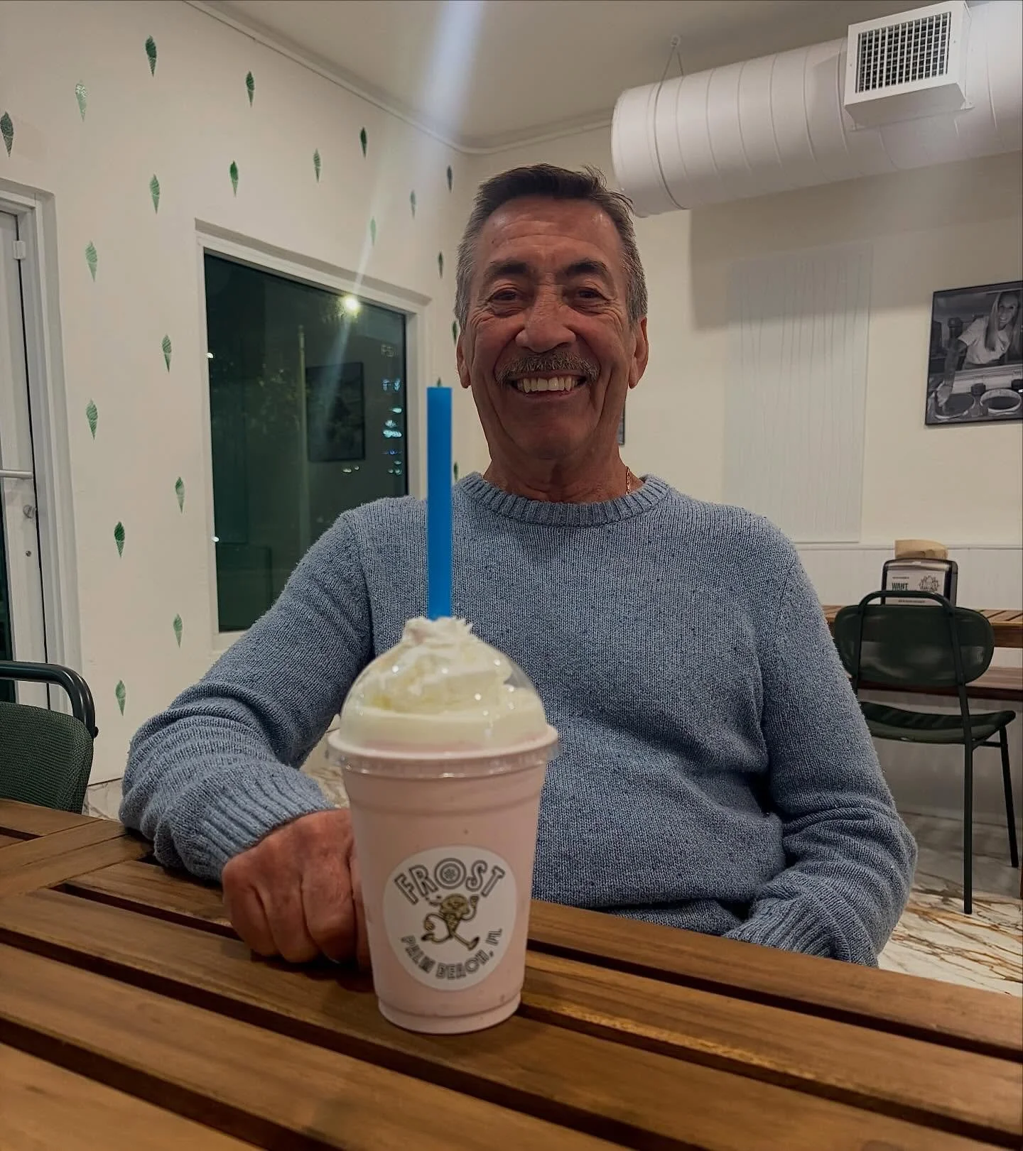 Smiles powered by whipped cream and a really good milkshake 🥤😁 #FrostMoments