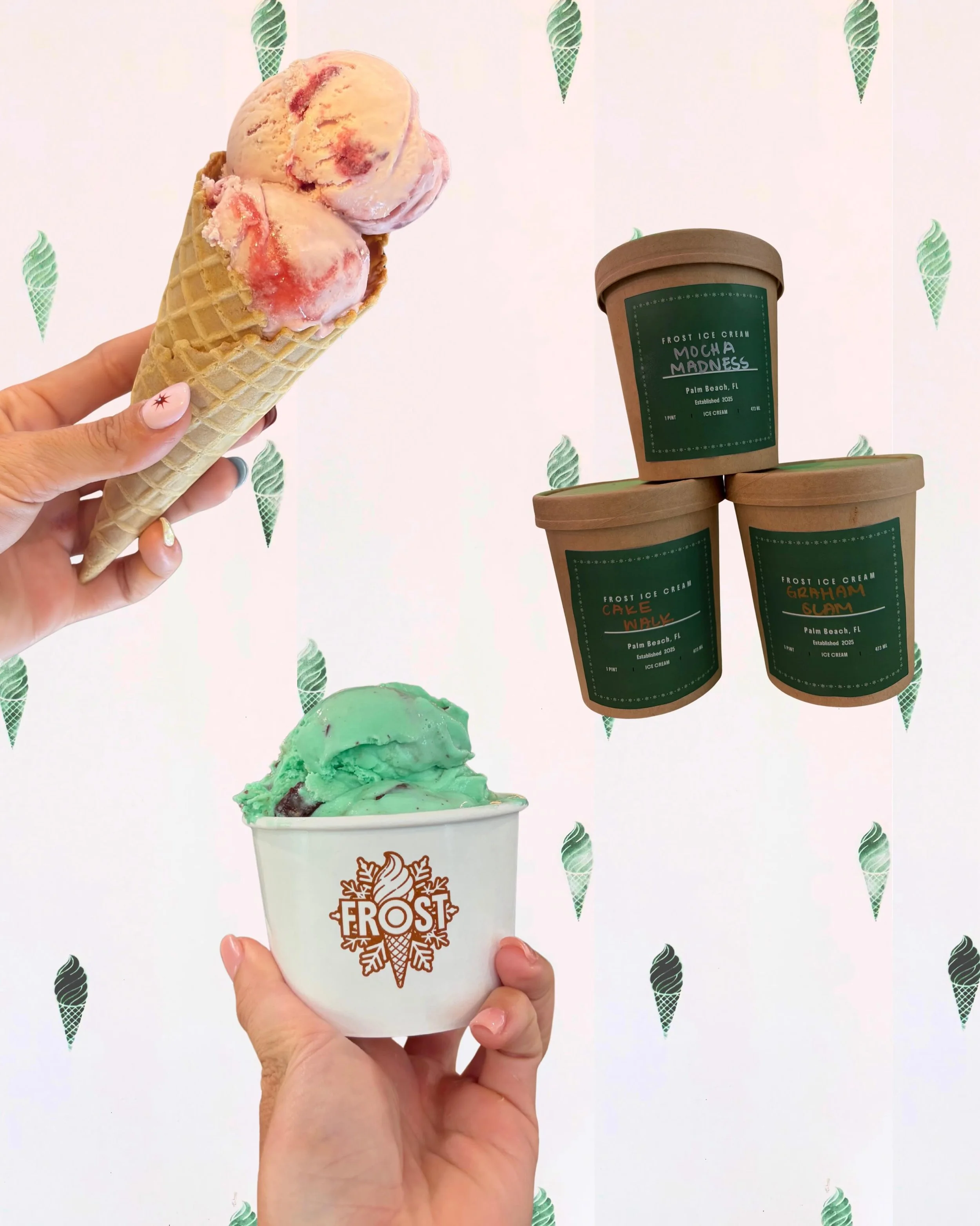 Infusions, scoops &amp; pints oh my!! What are you taking home tonight? 

#frost #icecream #westpalmbeach #southflorida #datenight