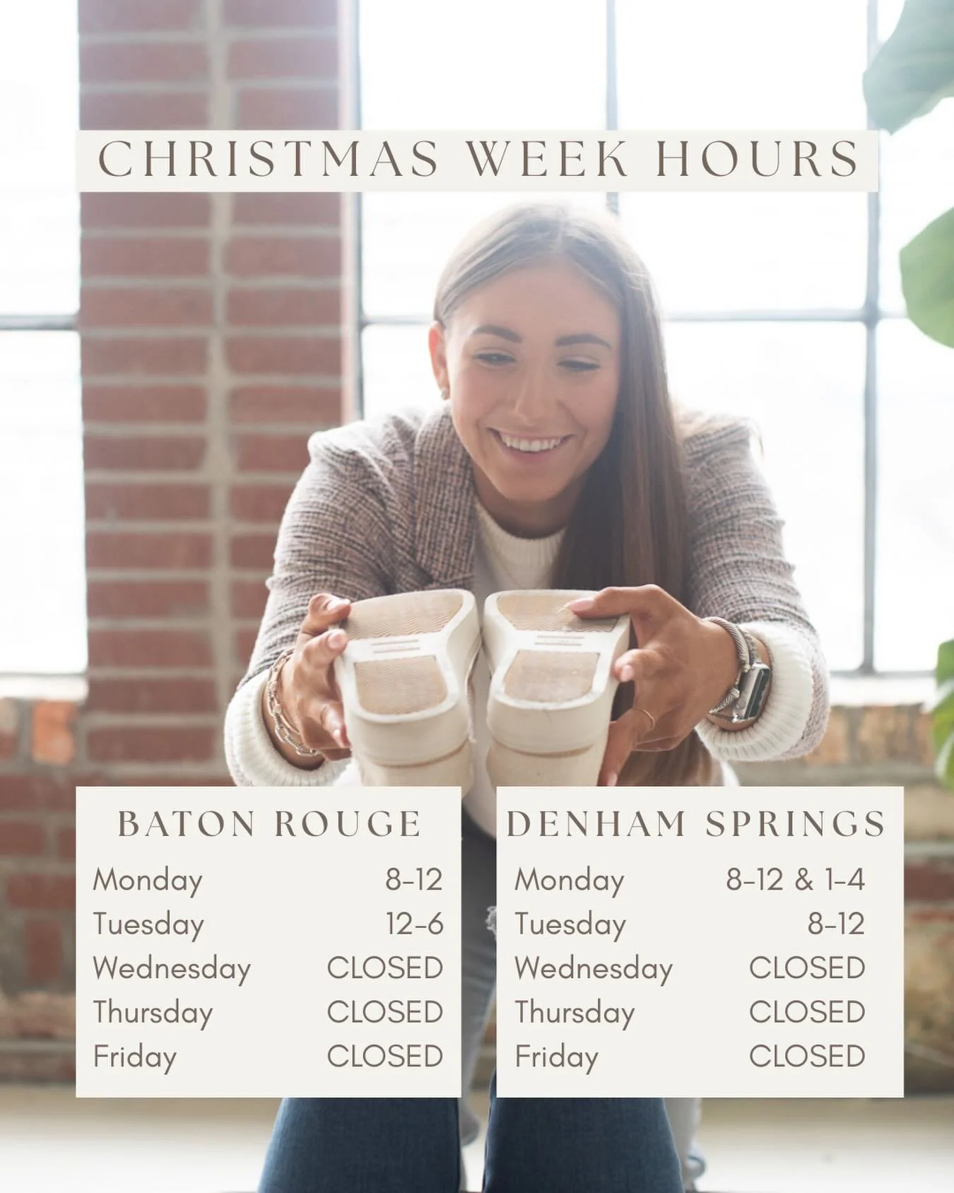 Christmas hours this week!!! Come see us before all of your holiday tension &amp; stress!!!