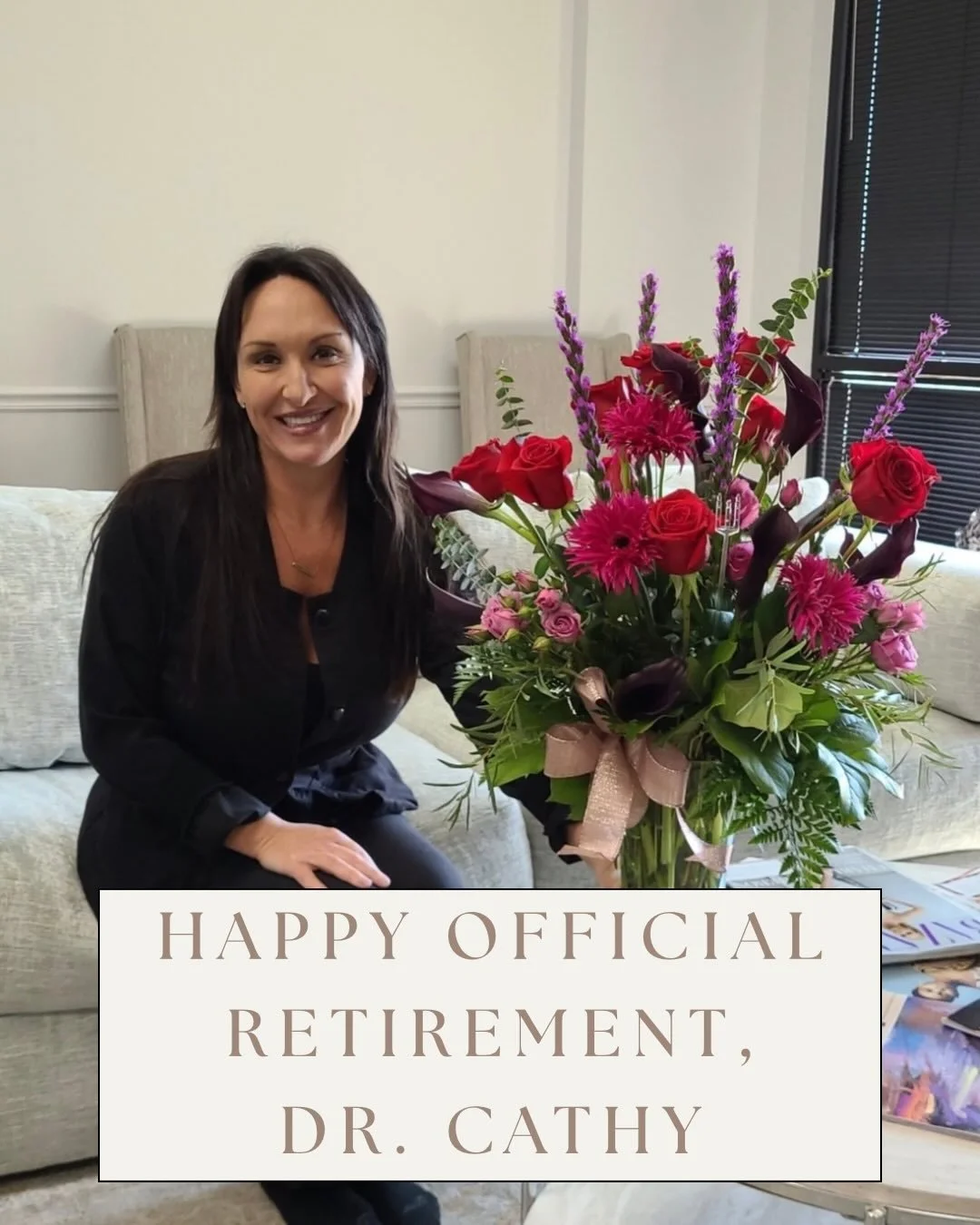 From Dr. Cathy - Thank you to every person that came by yesterday and over the last week to tell me bye and wish me well on my new adventure! To each patient that has put their trust in me over the last years, thank you. I appreciate and will miss ea